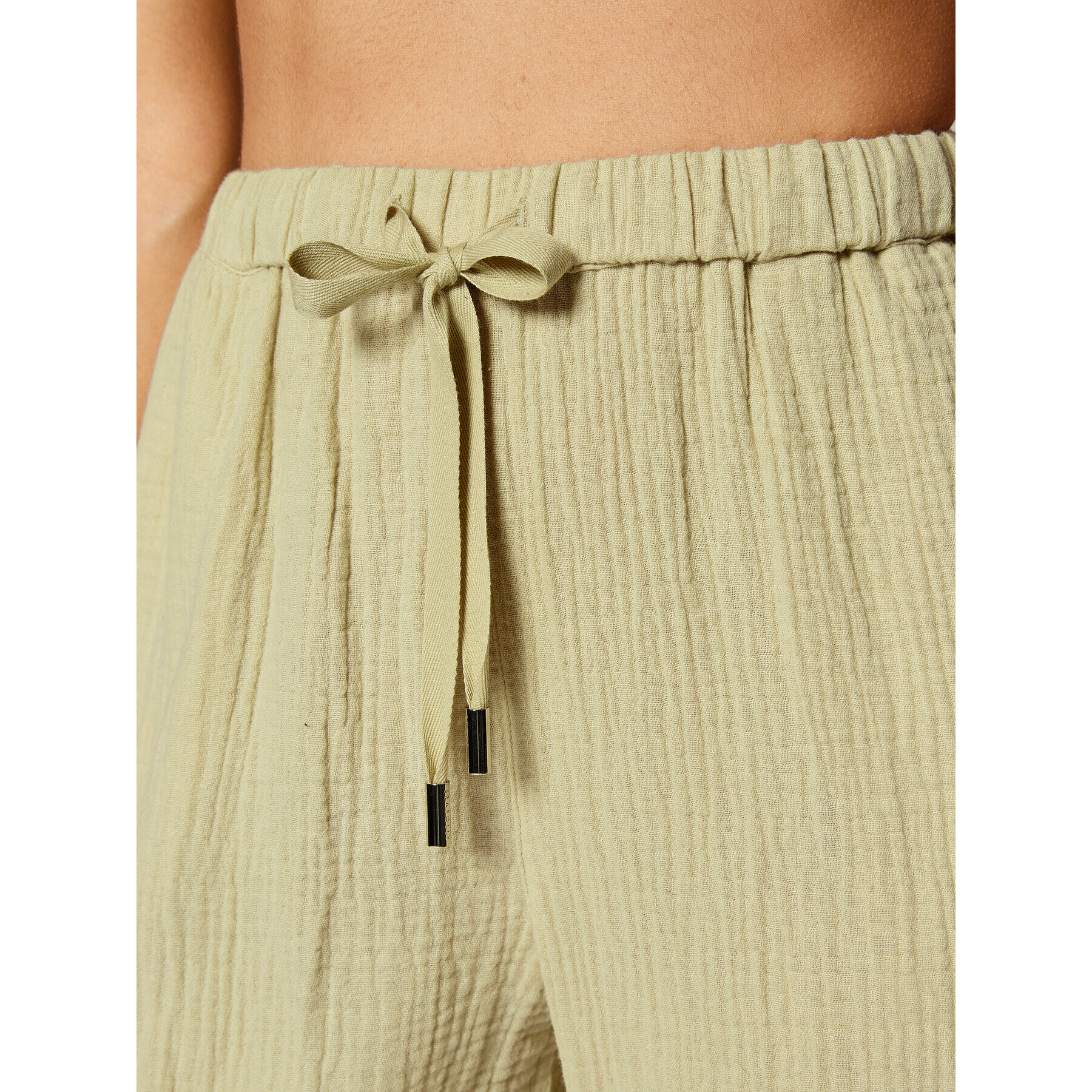 Seafolly Pantaloni din material Harvest 54683-PA Verde Relaxed Fit - Pled.ro