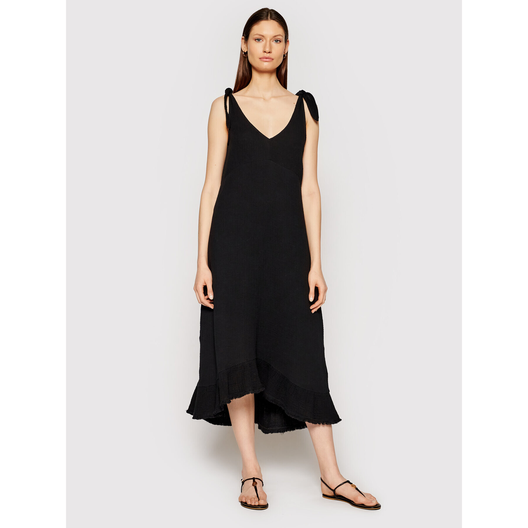 Seafolly Rochie de vară Esplanade Slip 54375 Negru Regular Fit - Pled.ro