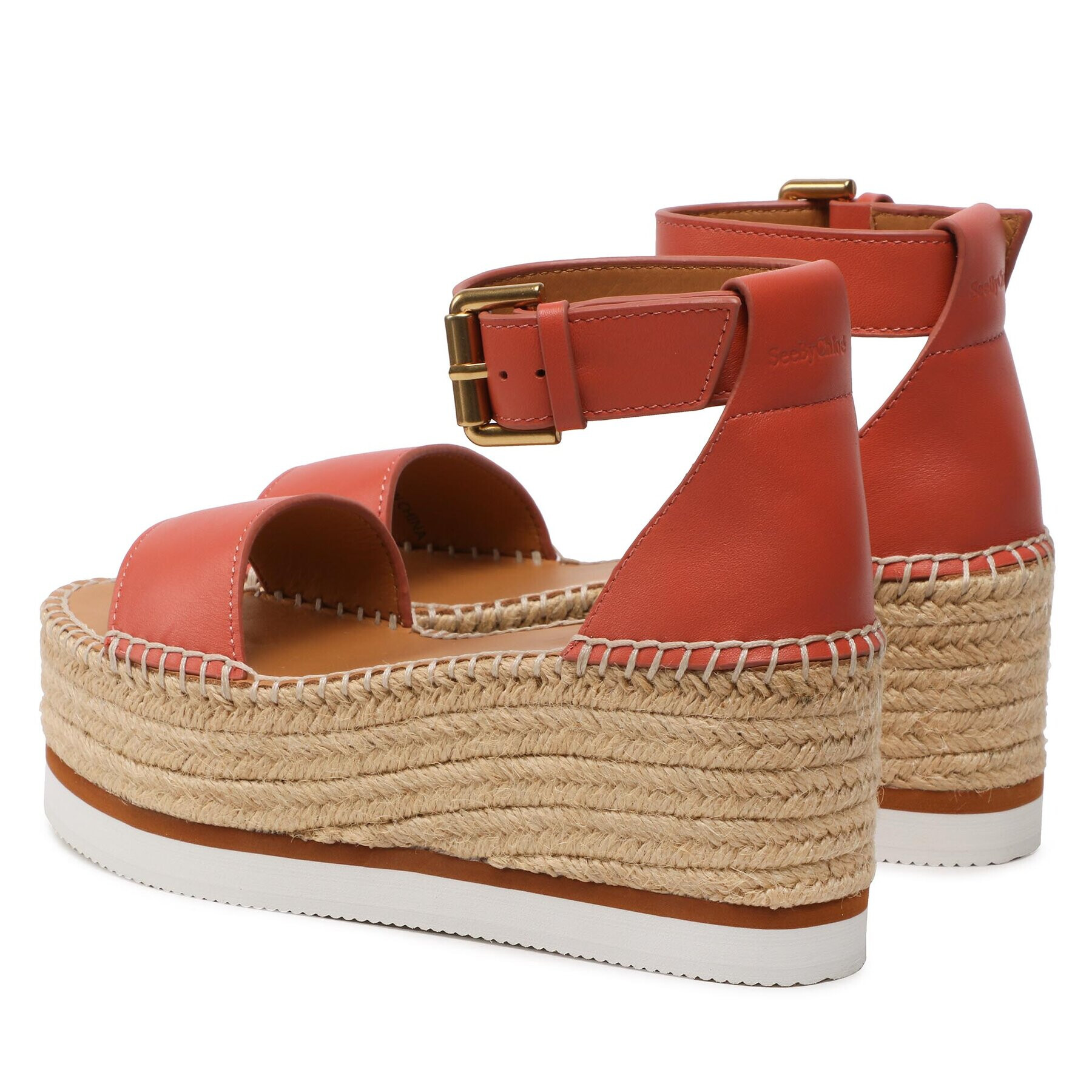 See By Chloé Espadrile SB32201A Coral - Pled.ro