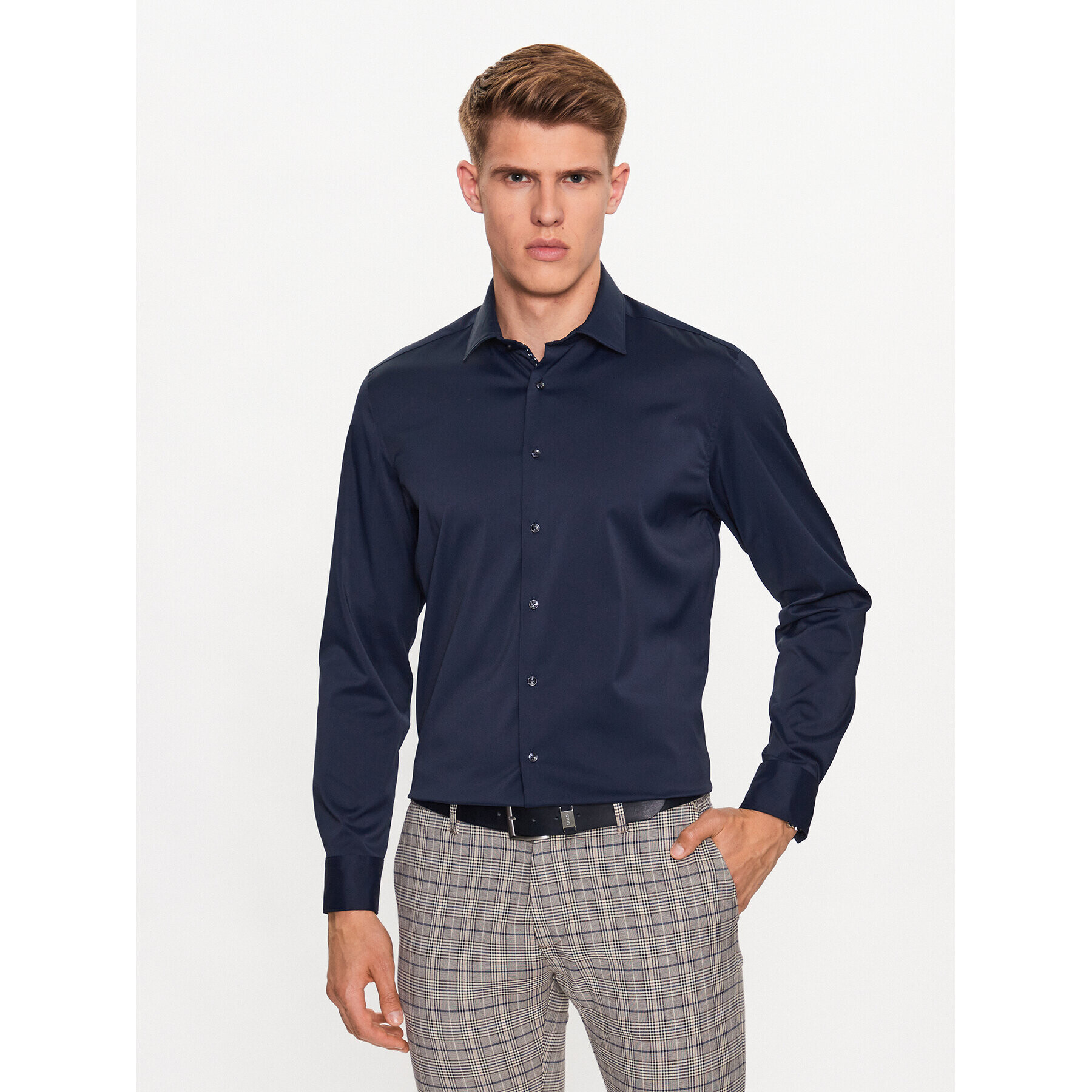 Seidensticker Cămașă 01.641180 Albastru Slim Fit - Pled.ro