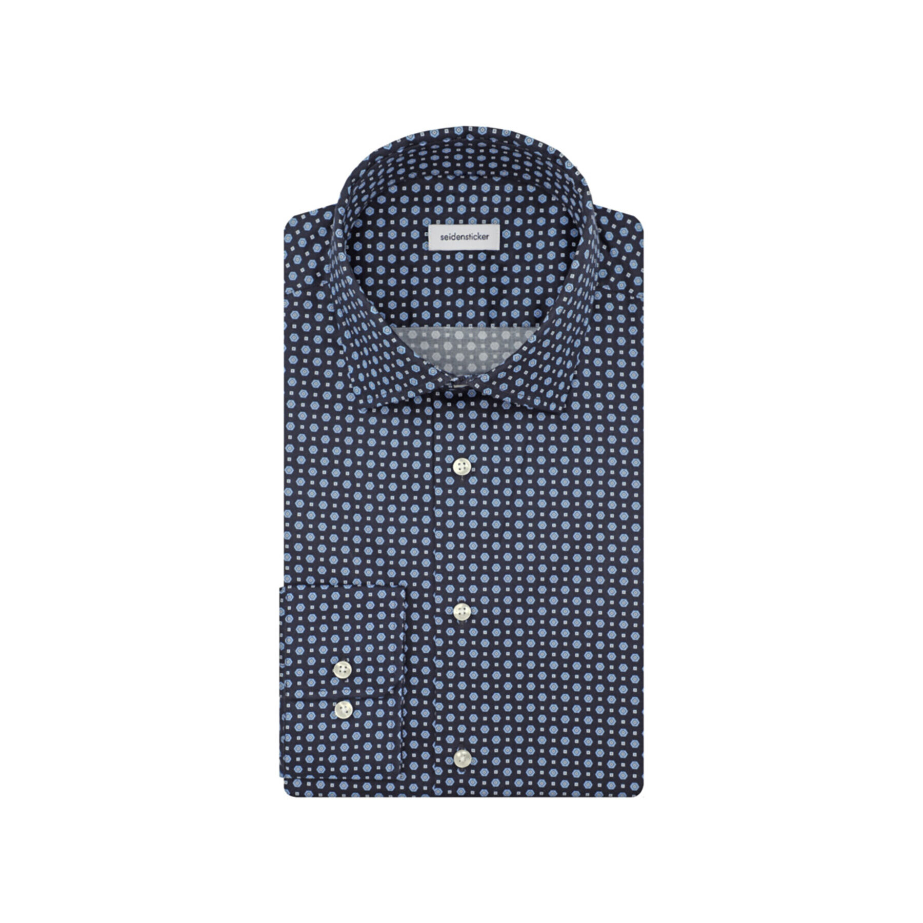 Seidensticker Cămașă 01.642180 Bleumarin Slim Fit - Pled.ro