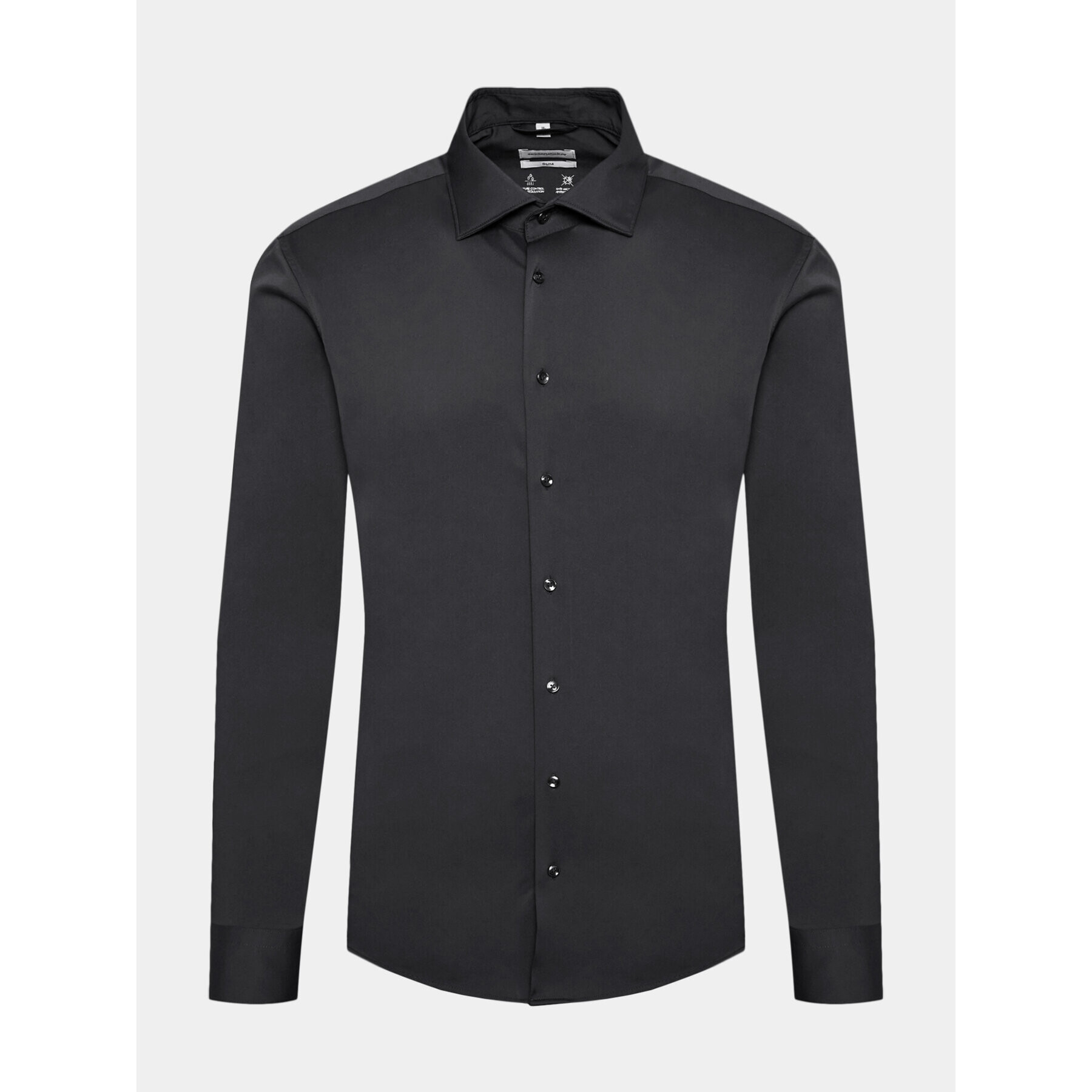 Seidensticker Cămașă 01.650400 Negru Slim Fit - Pled.ro