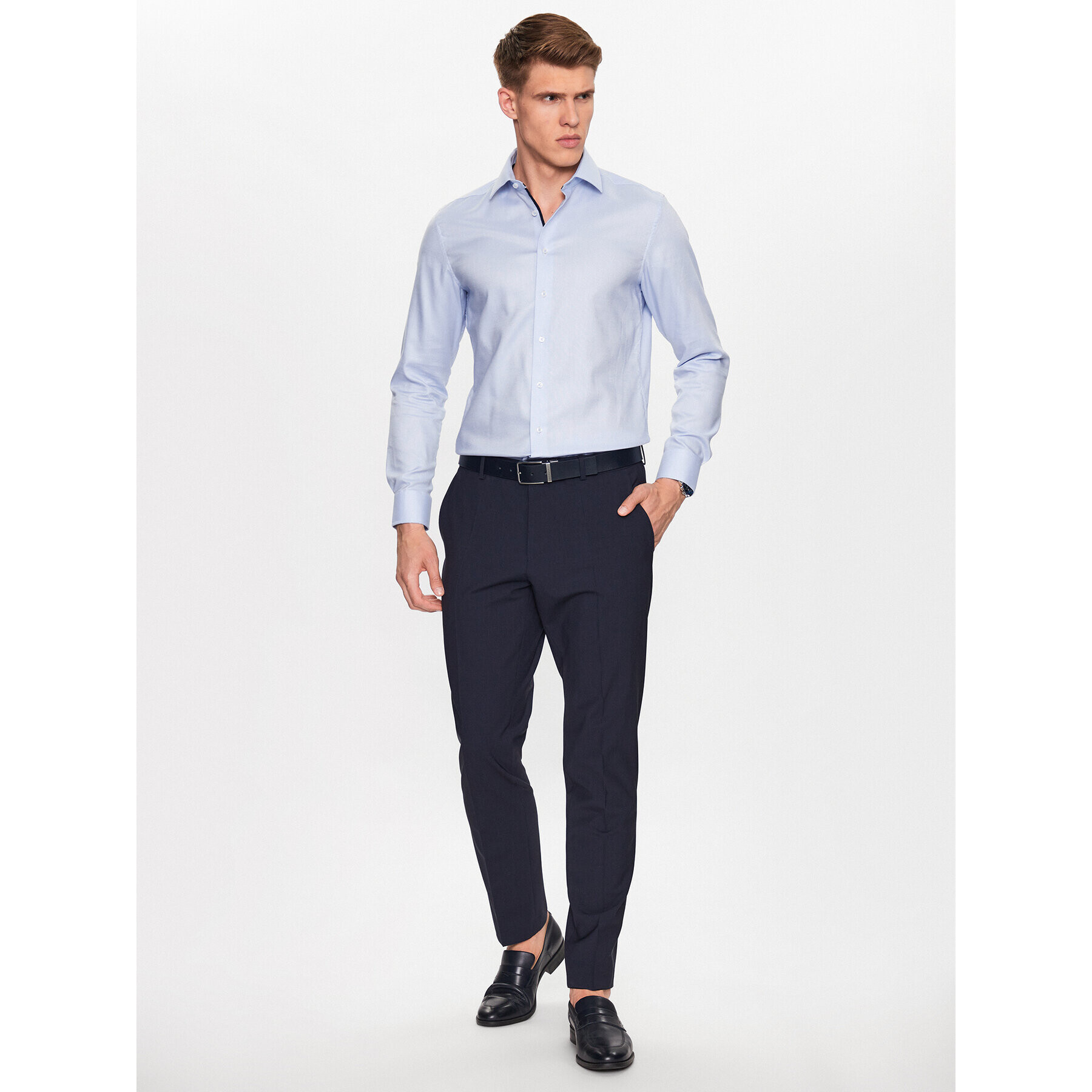 Seidensticker Cămașă 01.653730 Albastru Slim Fit - Pled.ro