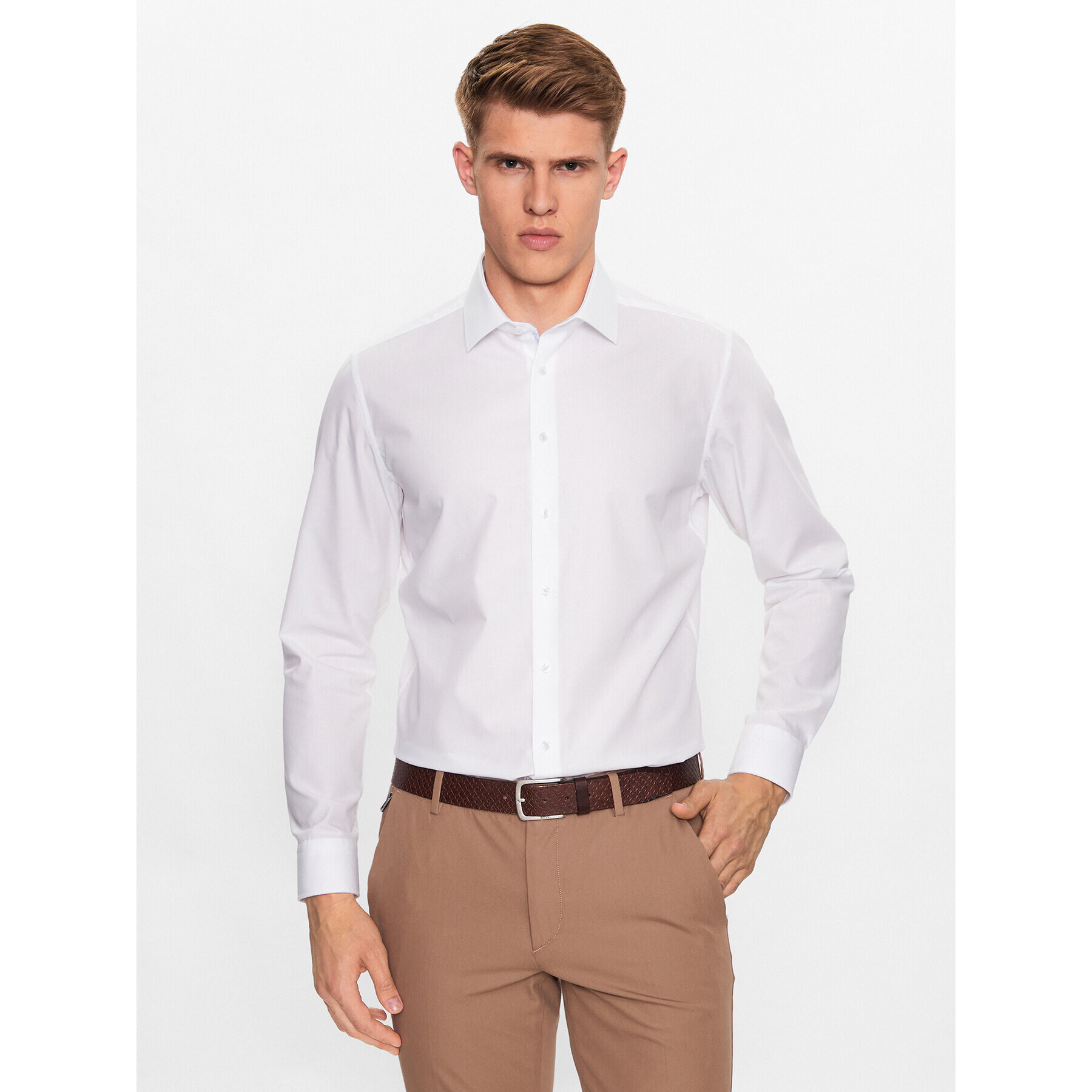 Seidensticker Cămașă 01.653760 Alb Slim Fit - Pled.ro