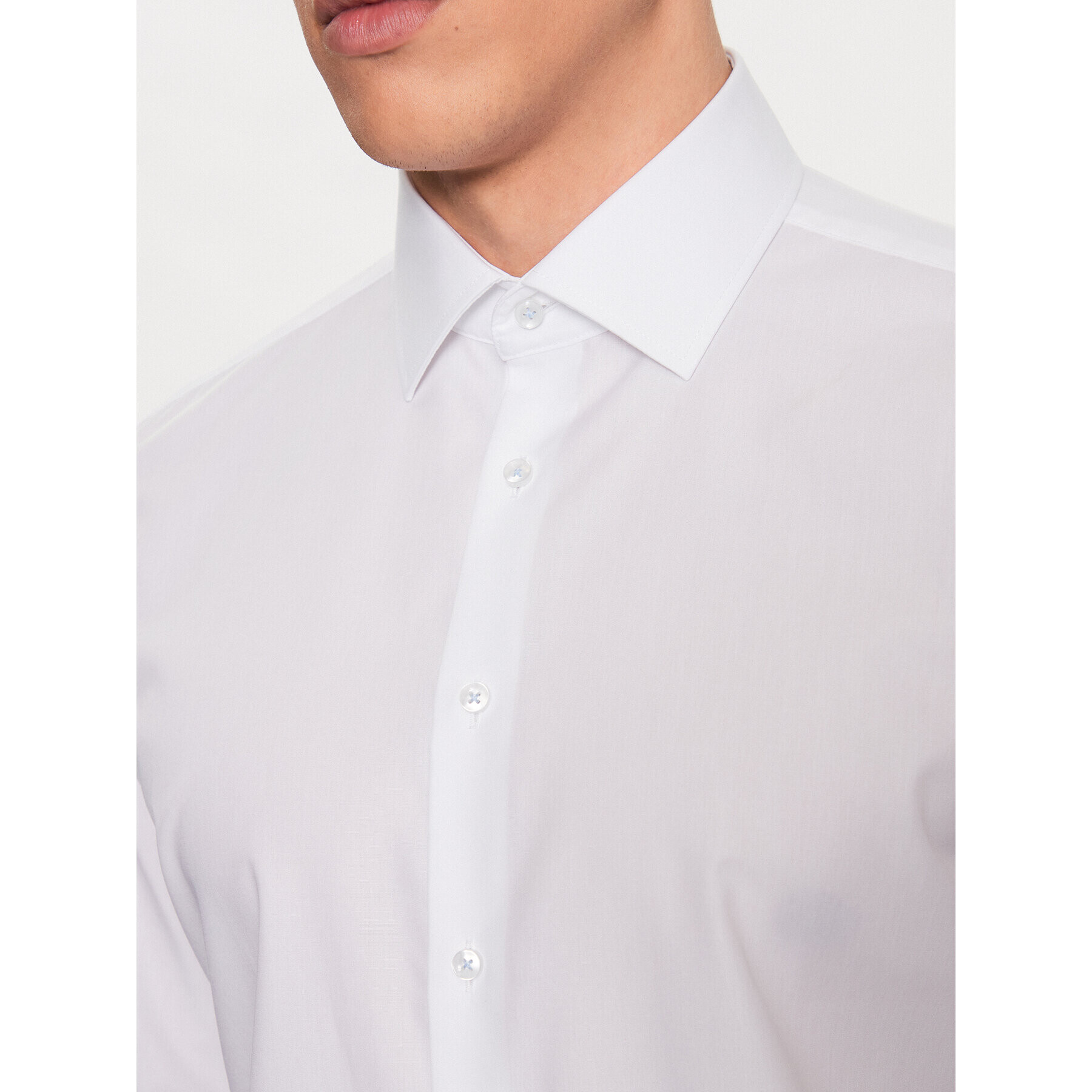 Seidensticker Cămașă 01.653760 Alb Slim Fit - Pled.ro