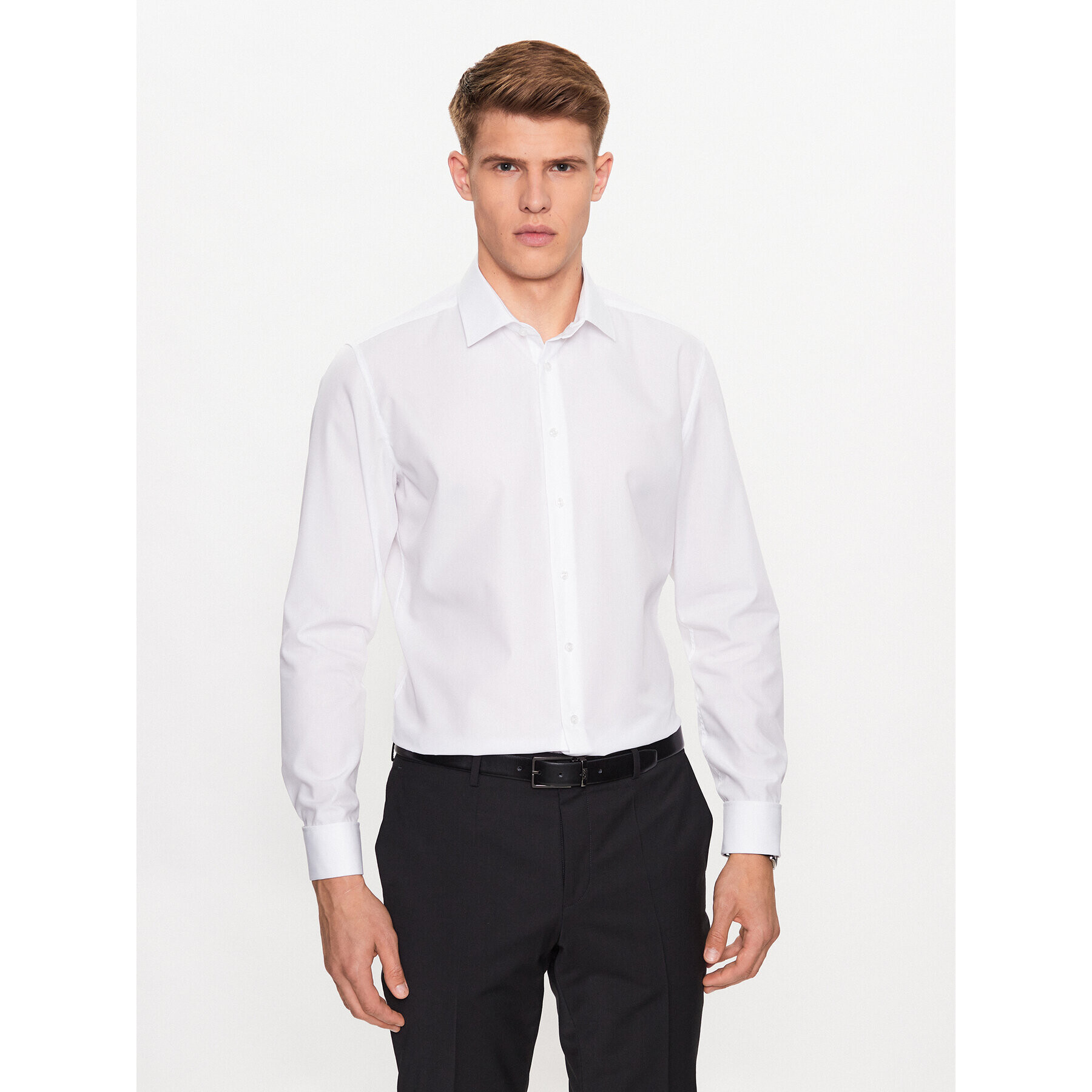 Seidensticker Cămașă 01.666244 Alb Slim Fit - Pled.ro