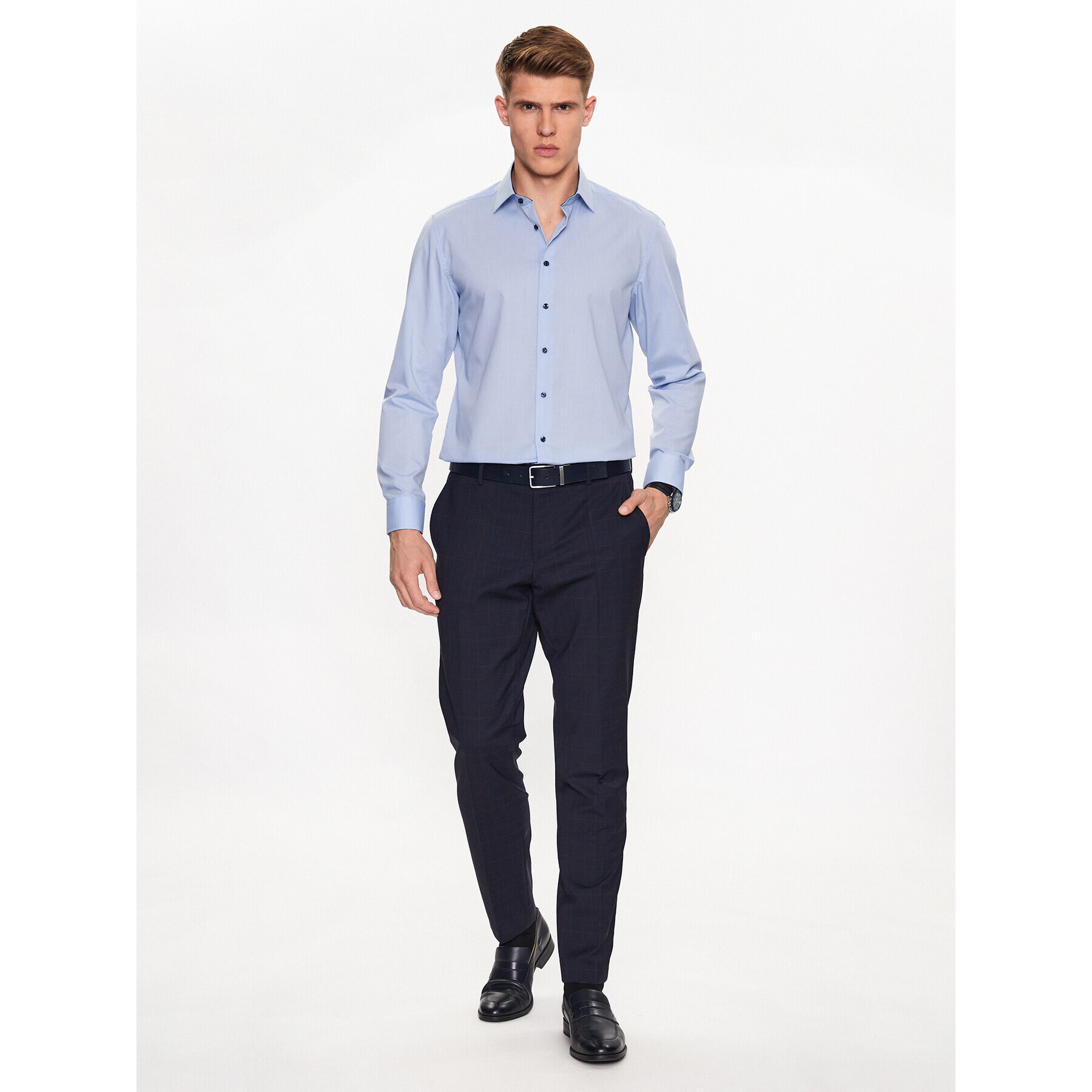 Seidensticker Cămașă 01.693690 Albastru Slim Fit - Pled.ro