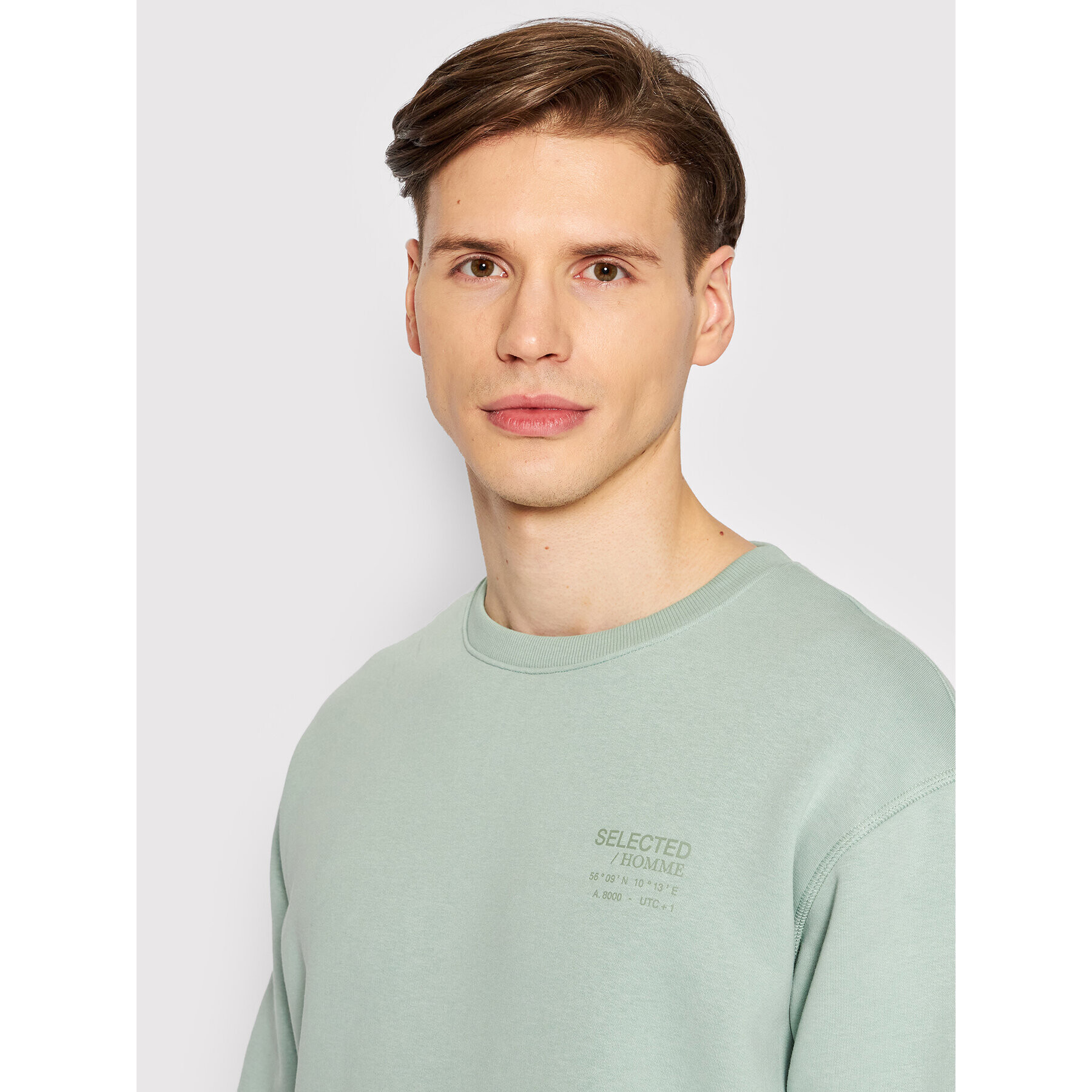 Selected Homme Bluză Arvid 16083387 Verde Loose Fit - Pled.ro