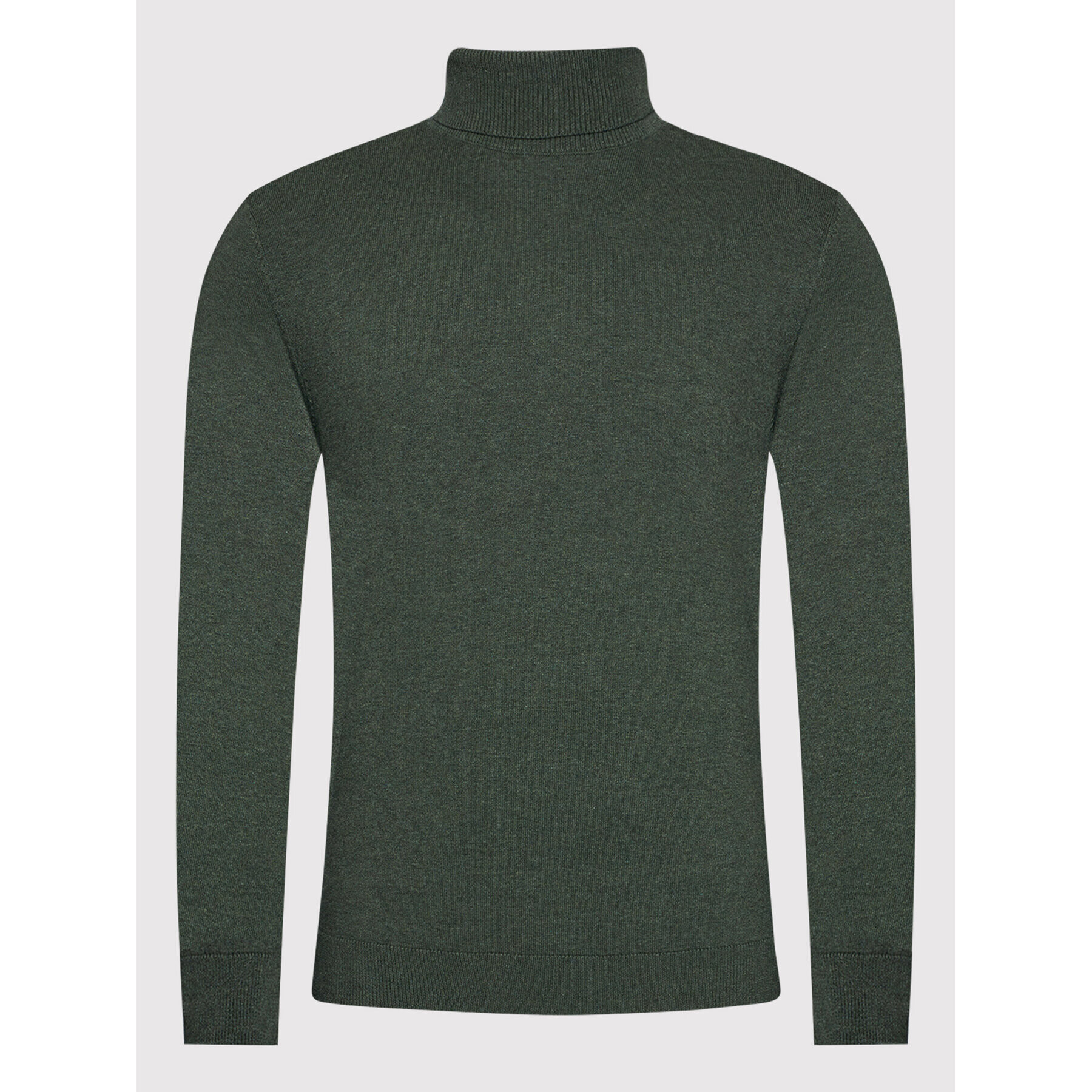 Selected Homme Bluză cu gât Berg 16074684 Verde Regular Fit - Pled.ro