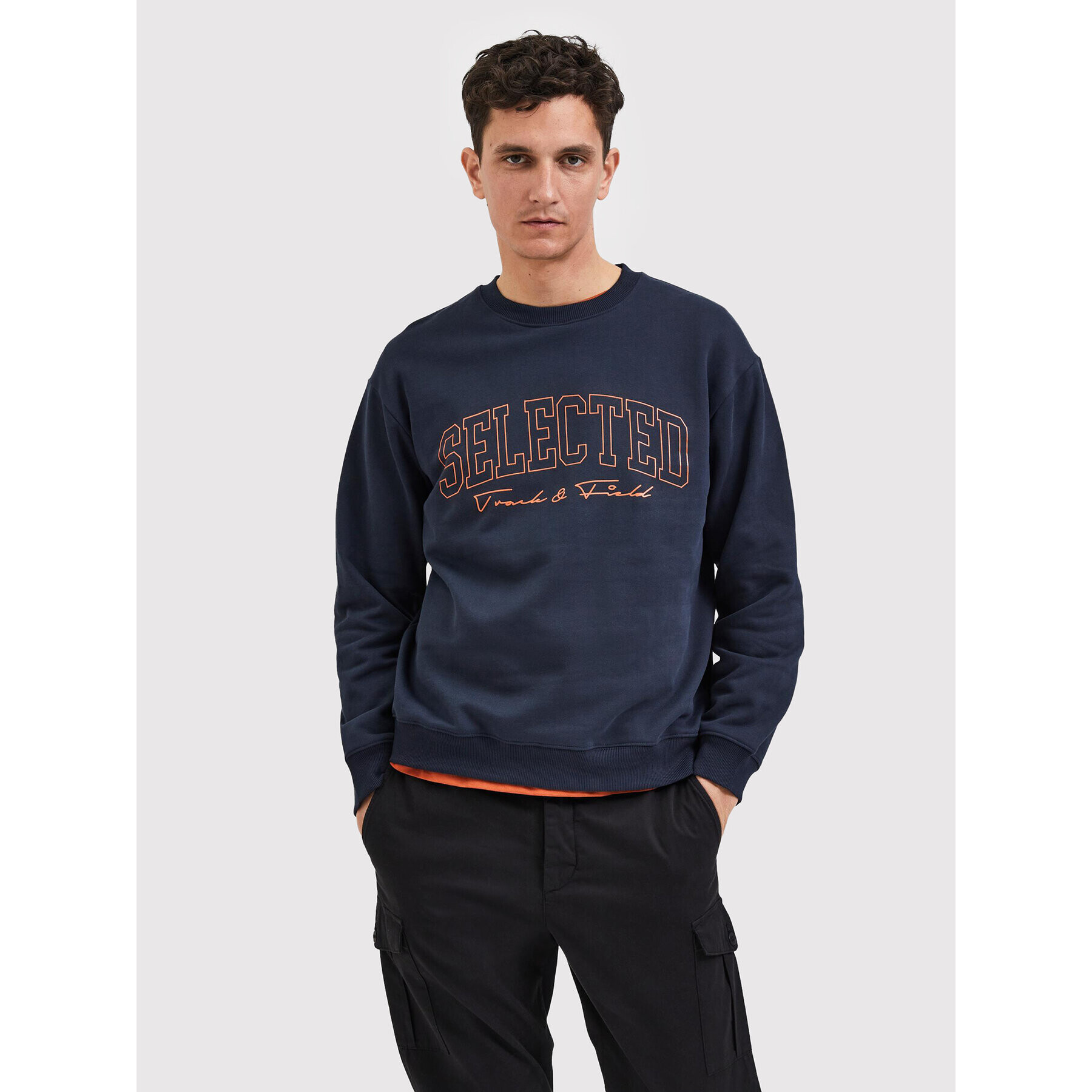 Selected Homme Bluză Welter 16085674 Bleumarin Relaxed Fit - Pled.ro