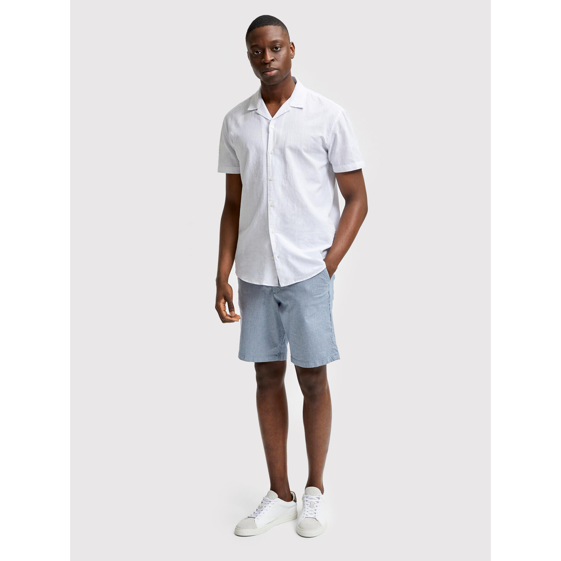 Selected Homme Cămașă New Linen 16079055 Alb Regular Fit - Pled.ro