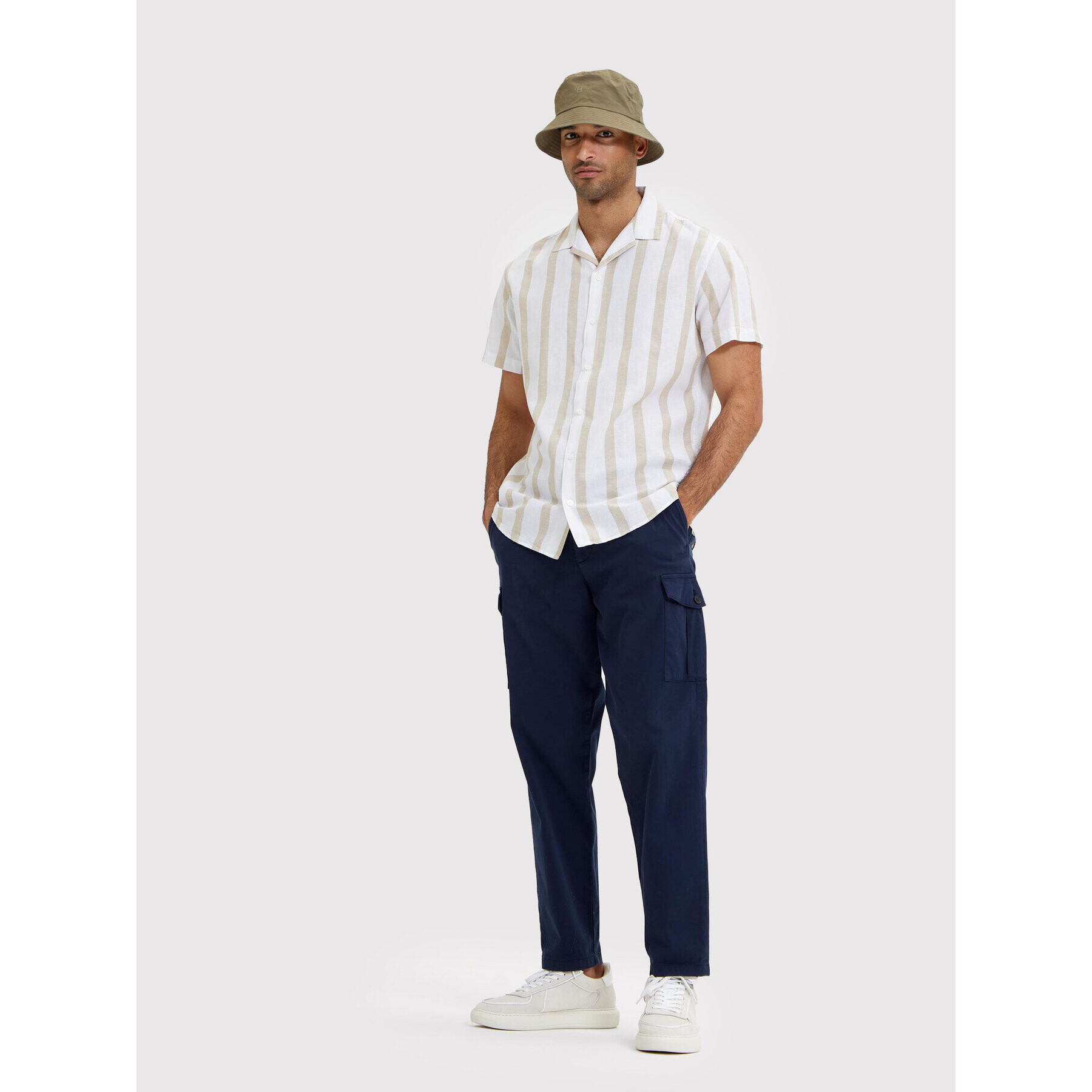 Selected Homme Cămașă New Linen 16079055 Bej Regular Fit - Pled.ro