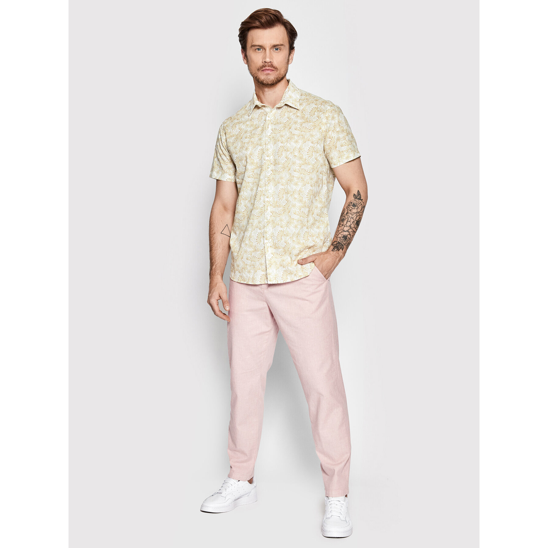 Selected Homme Cămașă Perl 16084664 Bej Regular Fit - Pled.ro