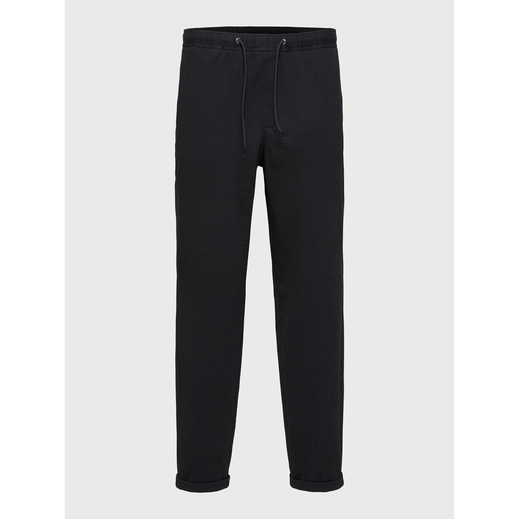 Selected Homme Pantaloni din material Selby 16085172 Negru Slim Tapered Fit - Pled.ro