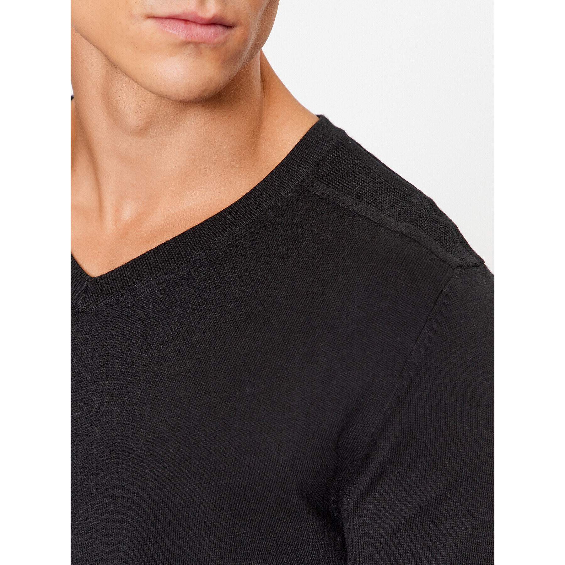 Selected Homme Pulover 16090147 Negru Regular Fit - Pled.ro