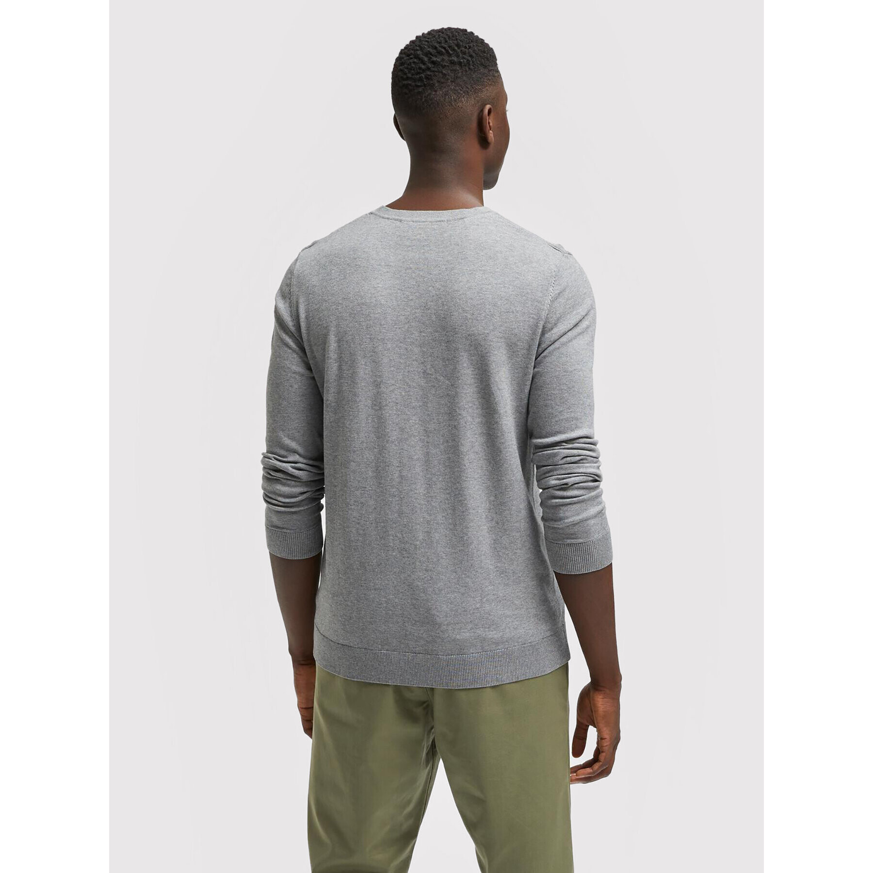 Selected Homme Pulover Berg 16074682 Gri Regular Fit - Pled.ro