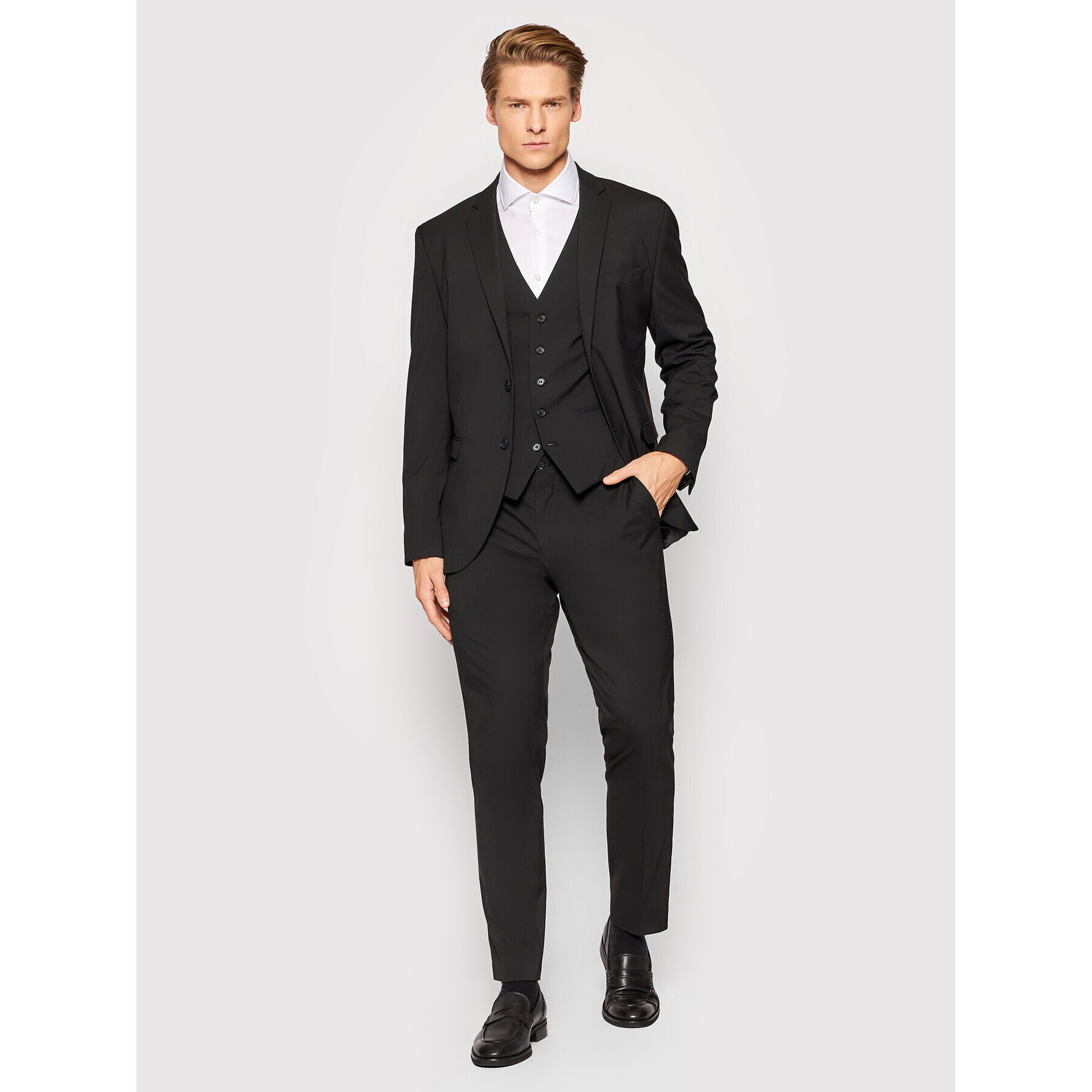 Selected Homme Sacou Logan 16051232 Negru Slim Fit - Pled.ro