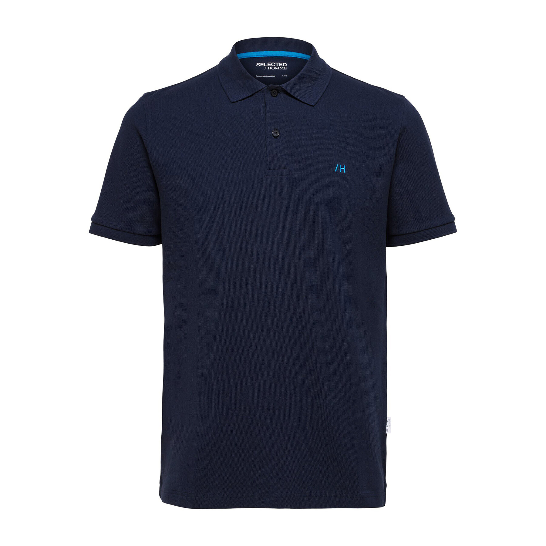 Selected Homme Tricou polo 16087839 Bleumarin Regular Fit - Pled.ro