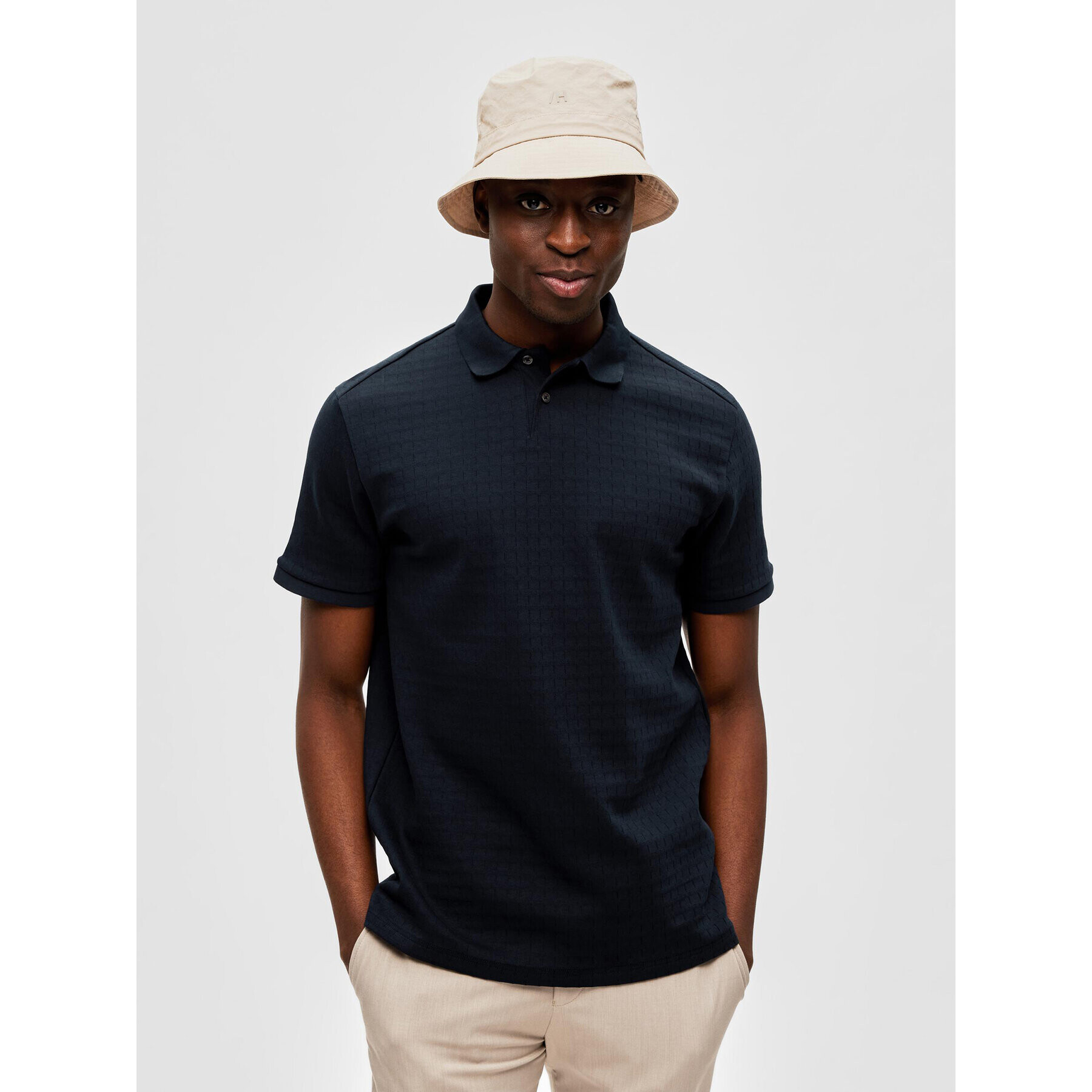 Selected Homme Tricou polo 16088575 Bleumarin Regular Fit - Pled.ro