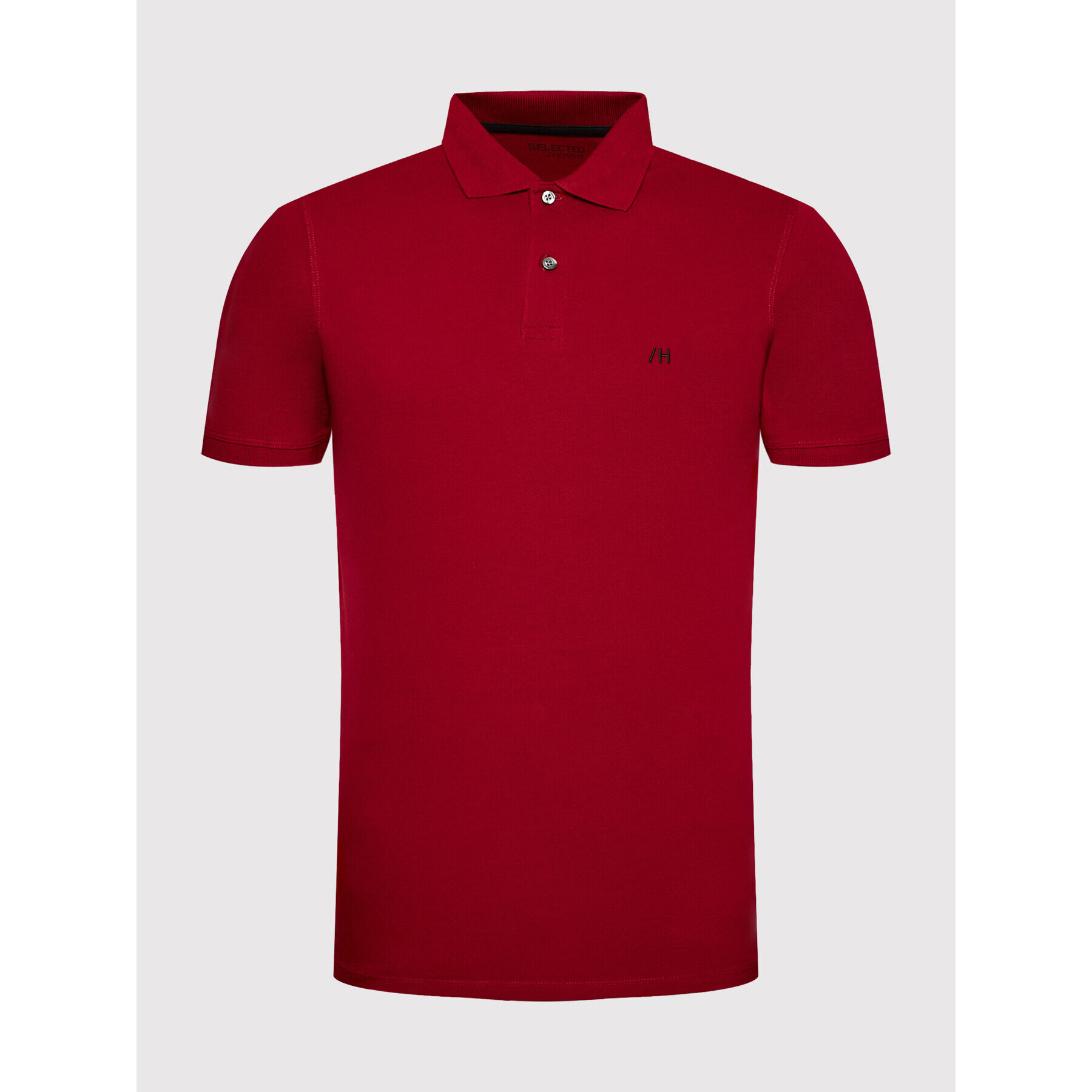 Selected Homme Tricou polo Aze 16082840 Vișiniu Regular Fit - Pled.ro