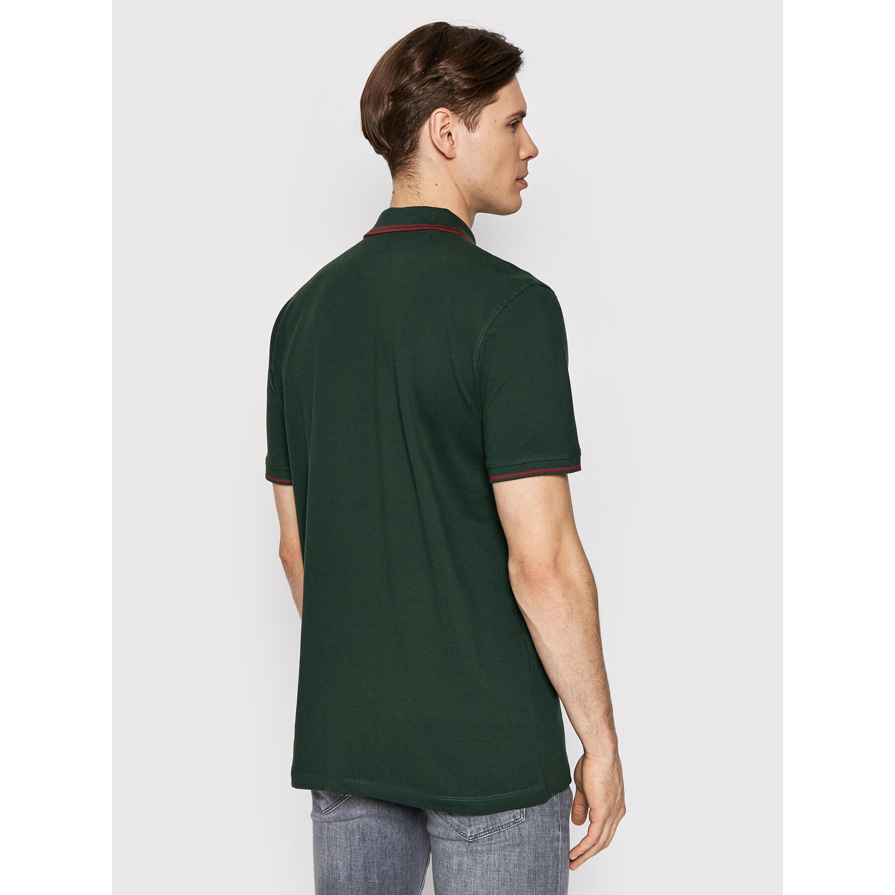 Selected Homme Tricou polo Aze 16082841 Verde Regular Fit - Pled.ro