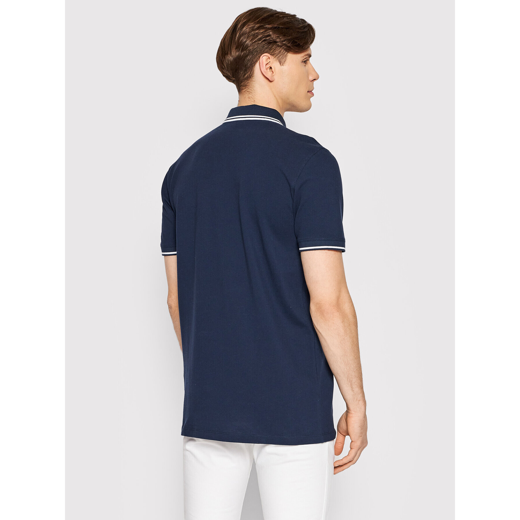 Selected Homme Tricou polo Aze 16082841 Bleumarin Regular Fit - Pled.ro