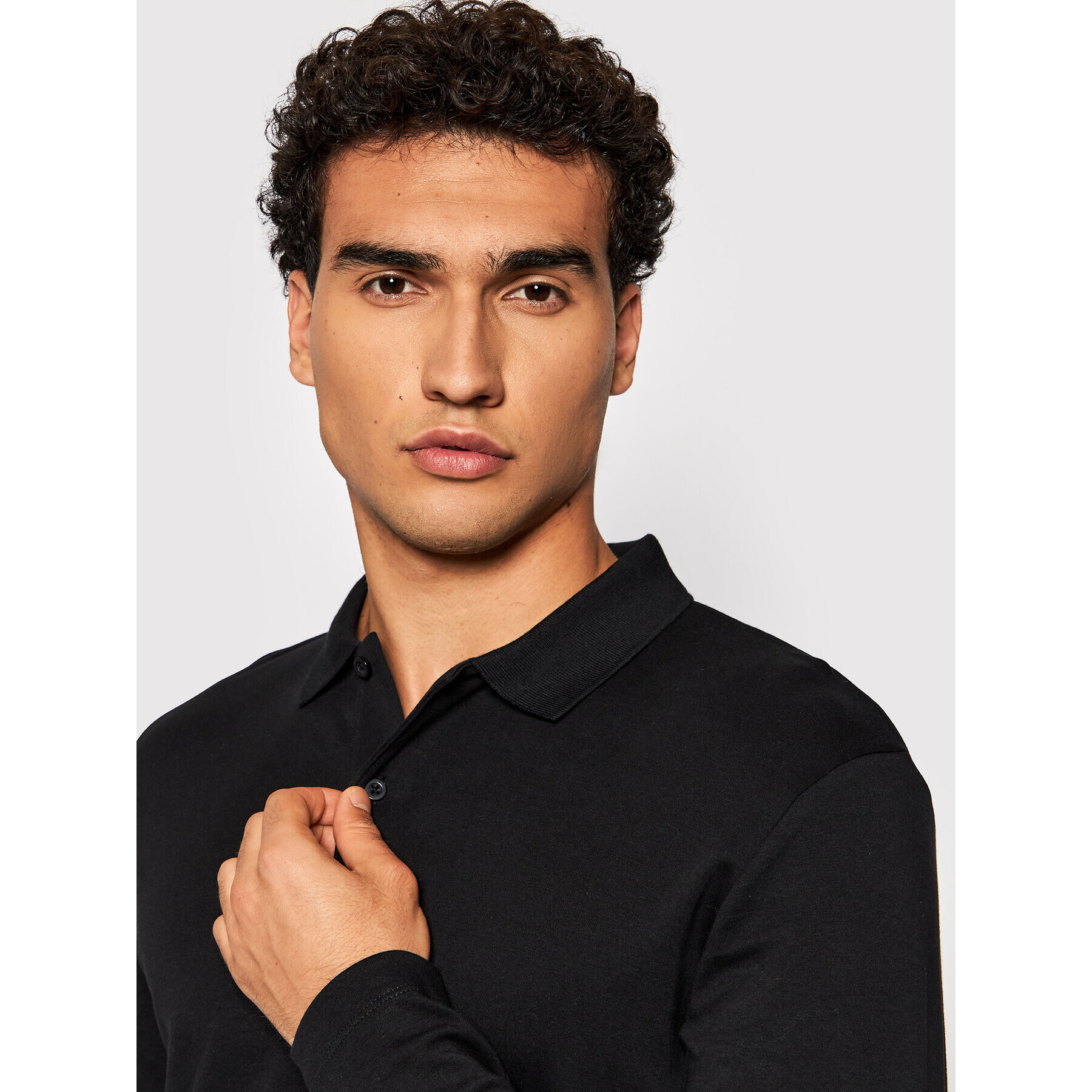 Selected Homme Tricou polo Paris 16075838 Negru Regular Fit - Pled.ro