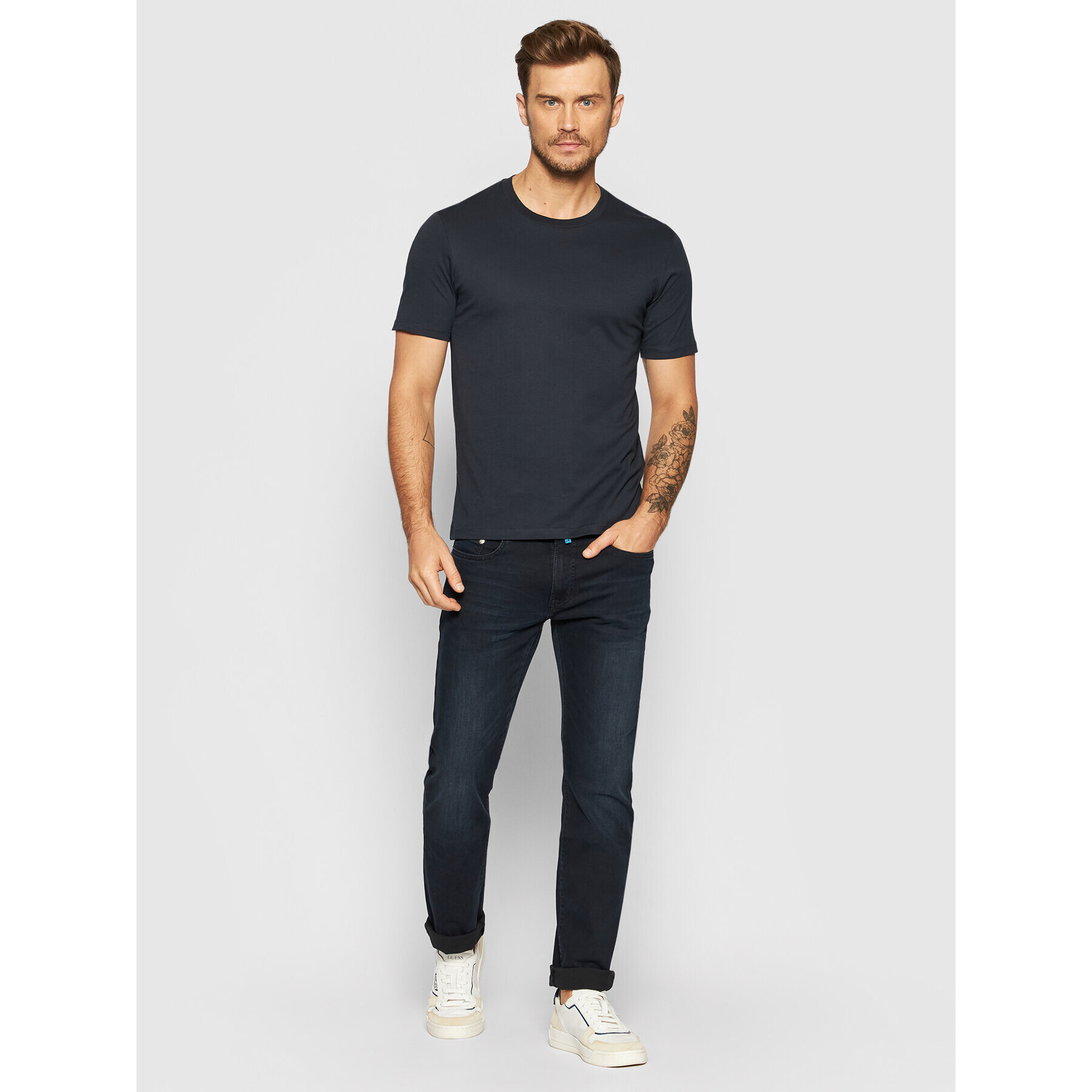 Selected Homme Tricou The Perfect 16057141 Bleumarin Regular Fit - Pled.ro