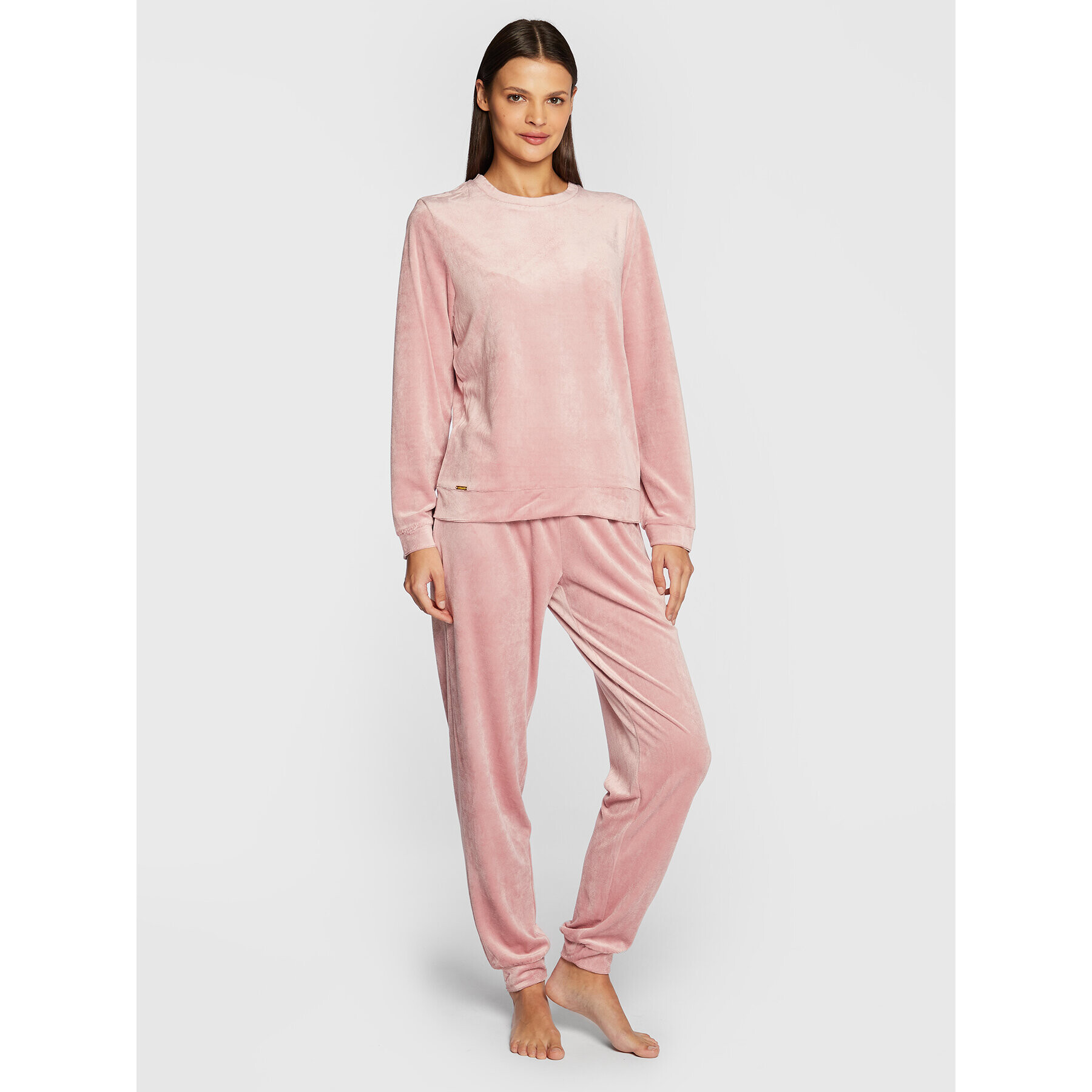 Selmark Pijama Basica P3773 Roz Regular Fit - Pled.ro