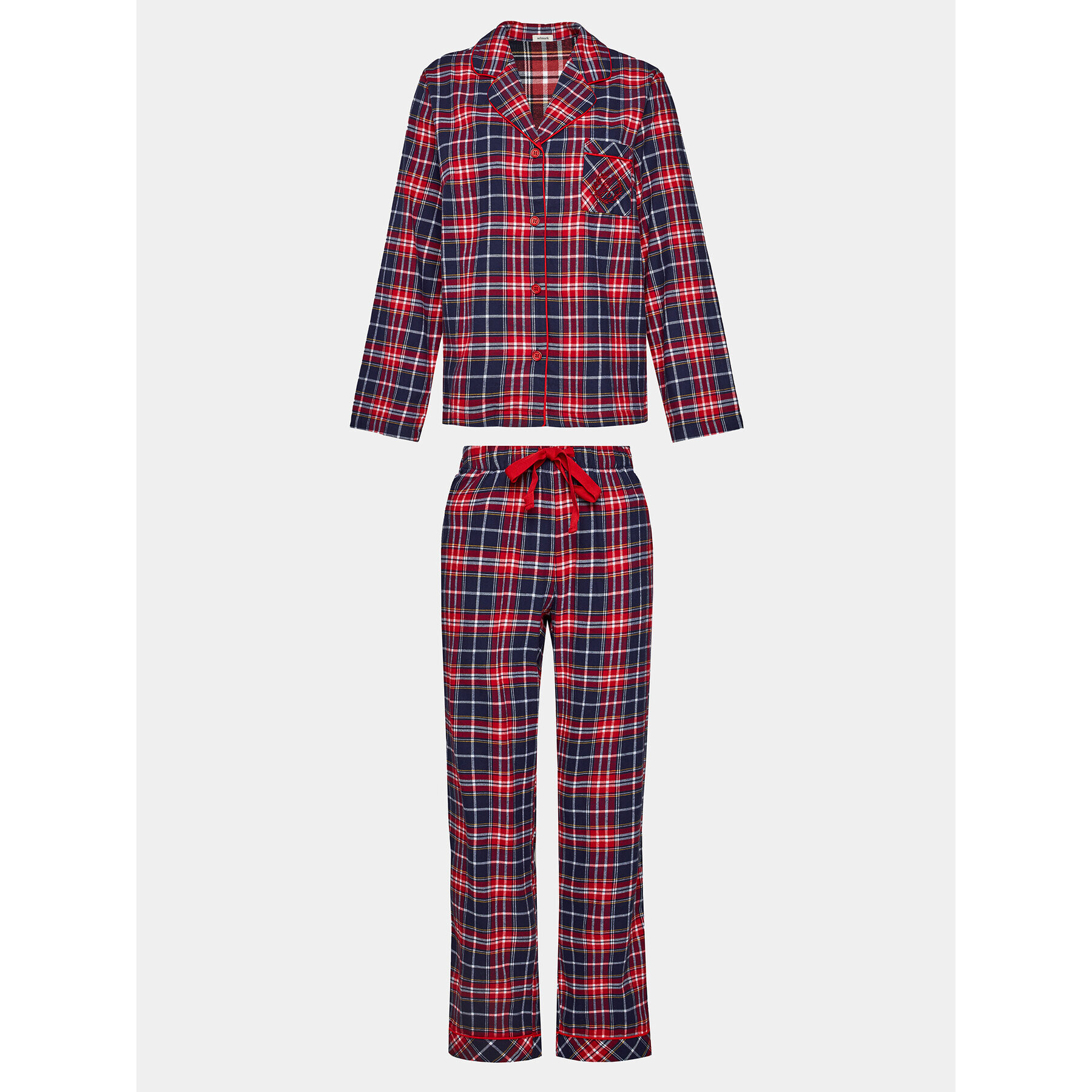 Selmark Pijama Big Family P7276 Roșu Regular Fit - Pled.ro