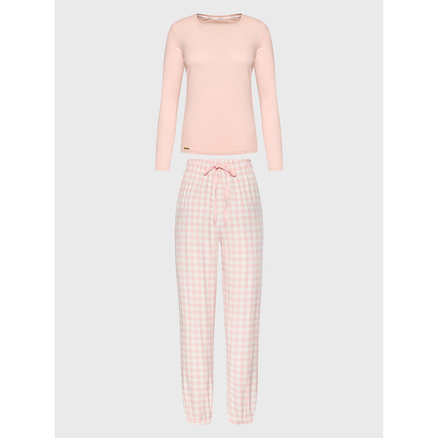 Selmark Pijama Vichy P3973 Roz Regular Fit - Pled.ro