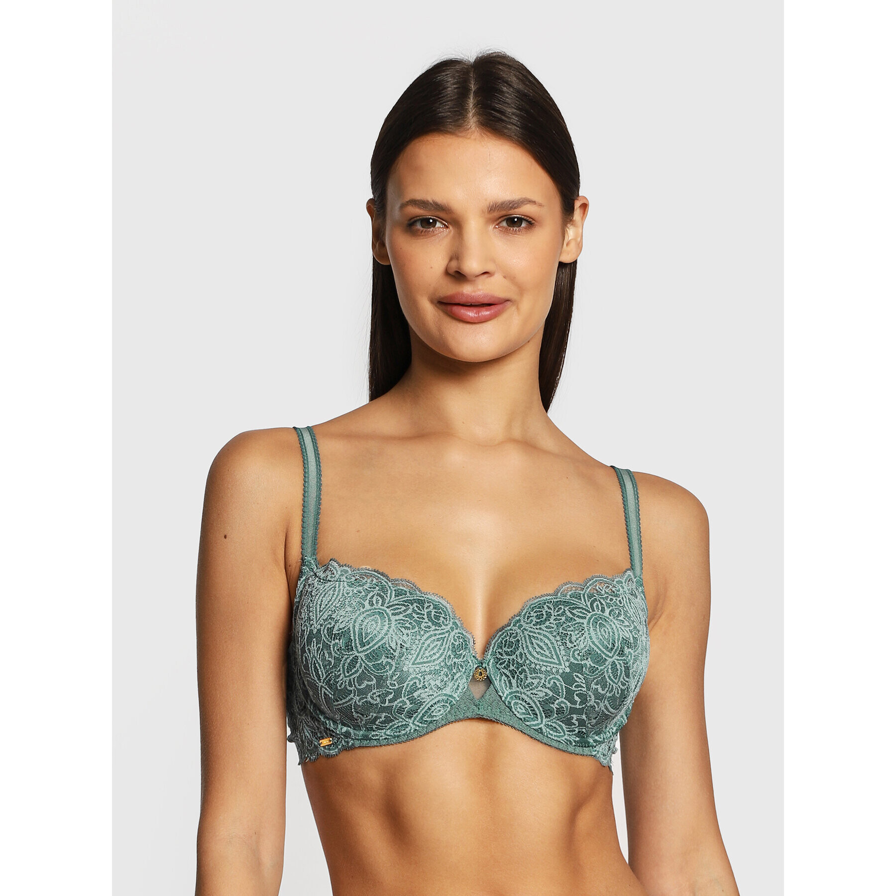 Selmark Sutien cu armătură Francesca 60917 Verde - Pled.ro