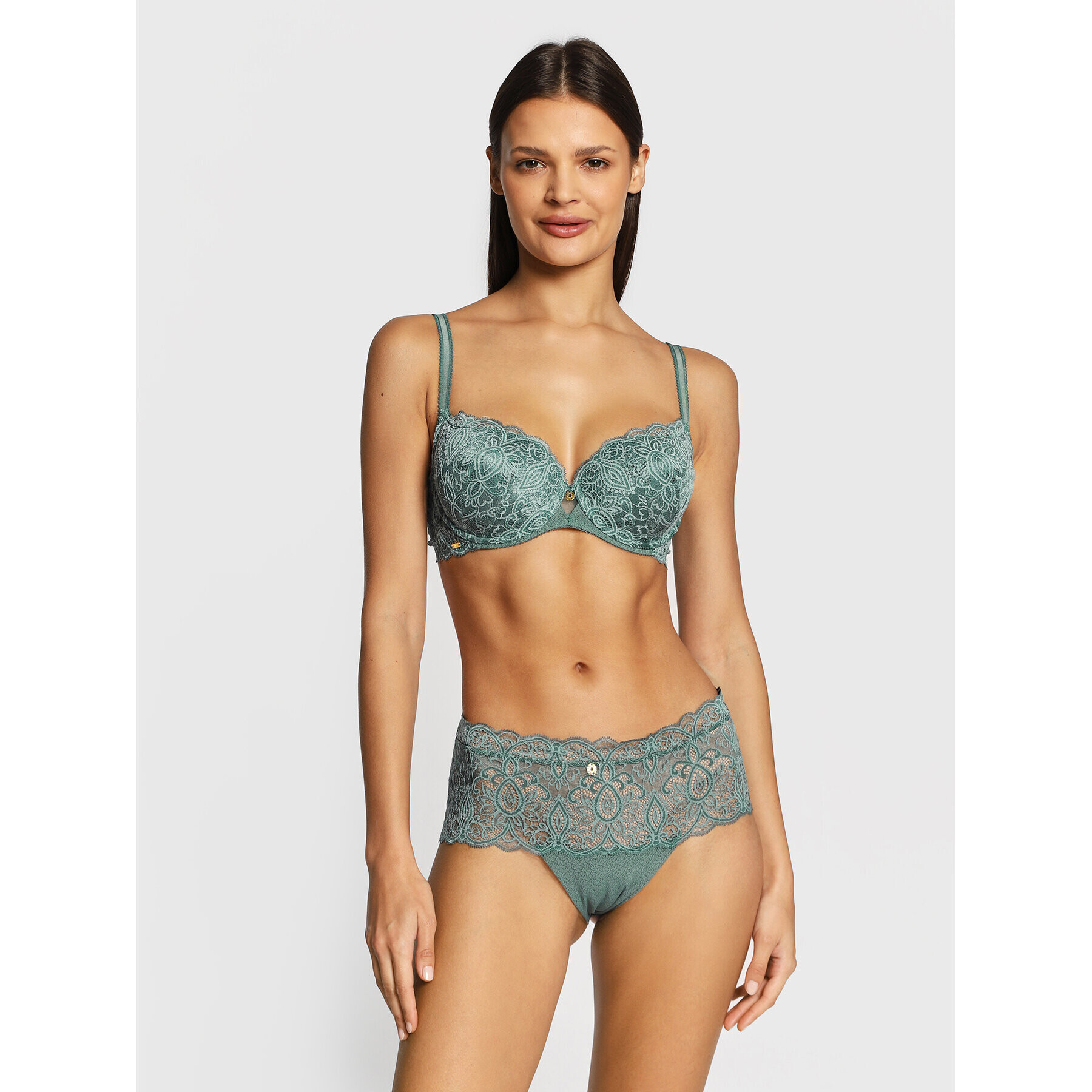 Selmark Sutien cu armătură Francesca 60917 Verde - Pled.ro