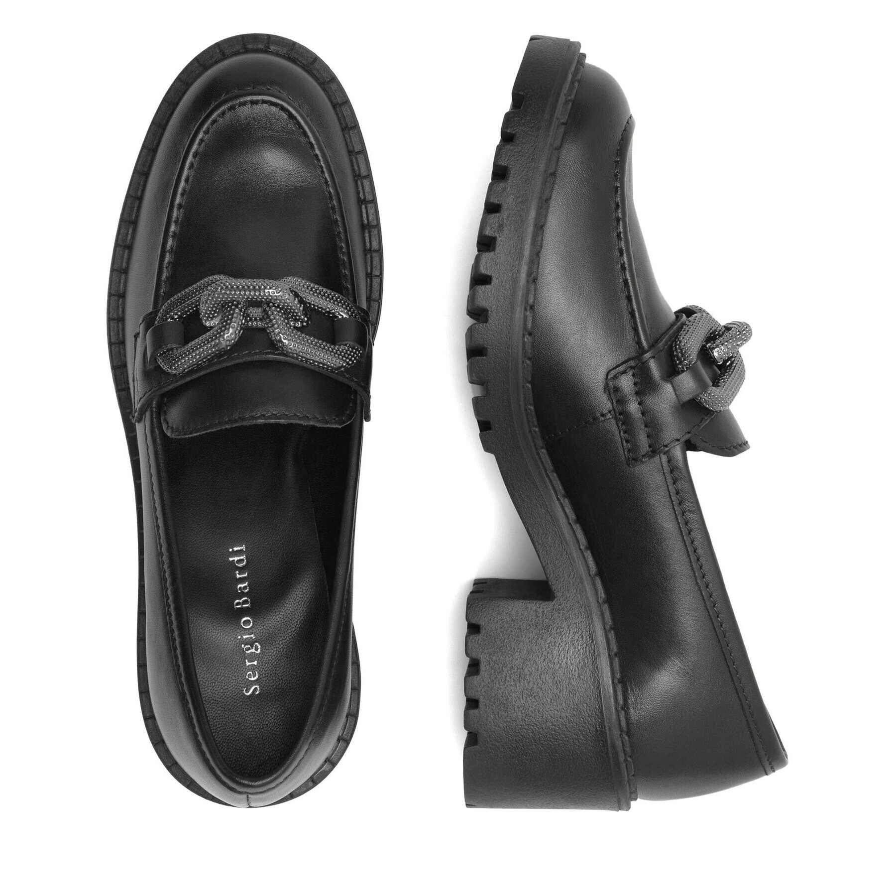 Sergio Bardi Loafers WB-B1001-01SB Negru - Pled.ro