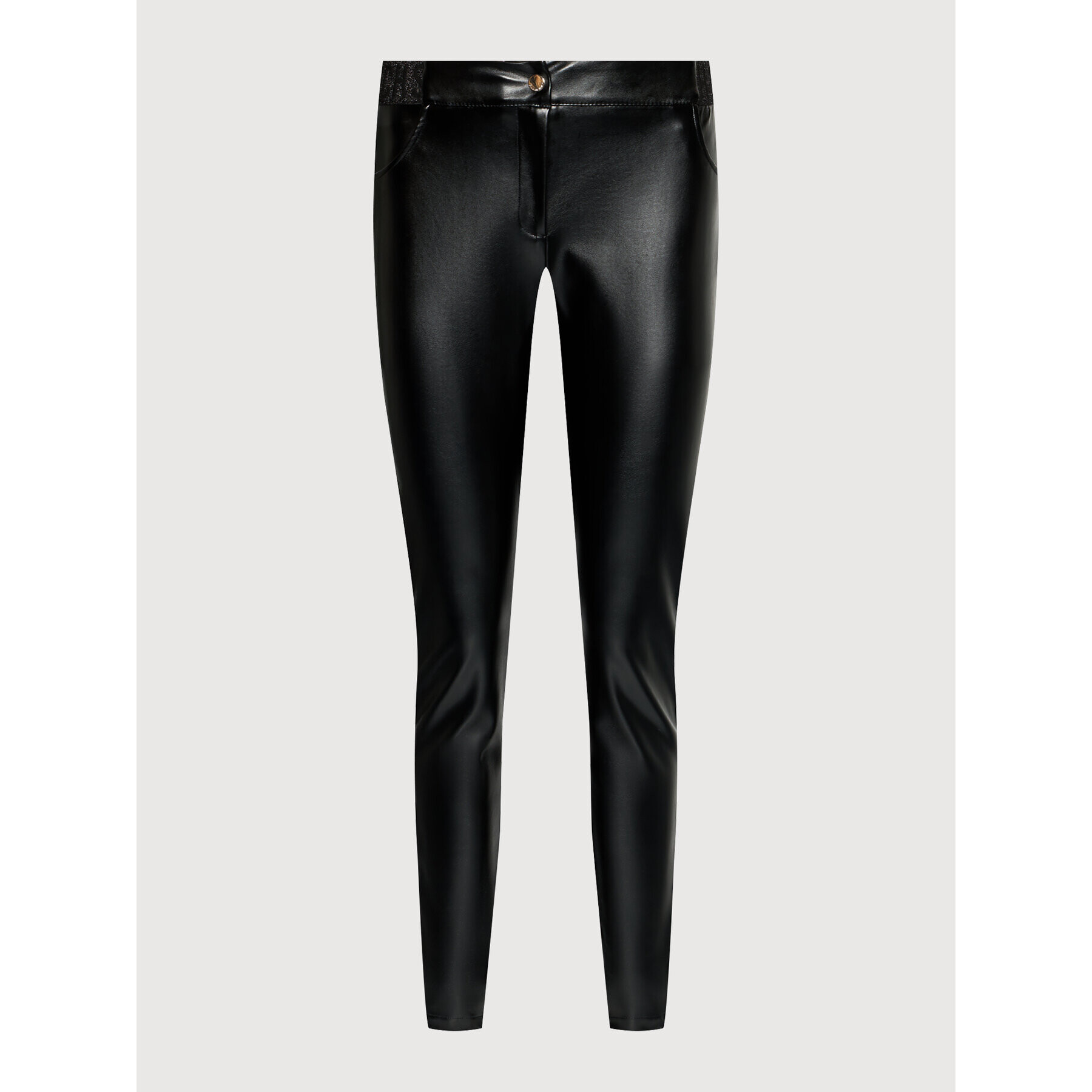 Silvian Heach Pantaloni din imitație de piele Framitid PGA21254PA Negru Regular Fit - Pled.ro