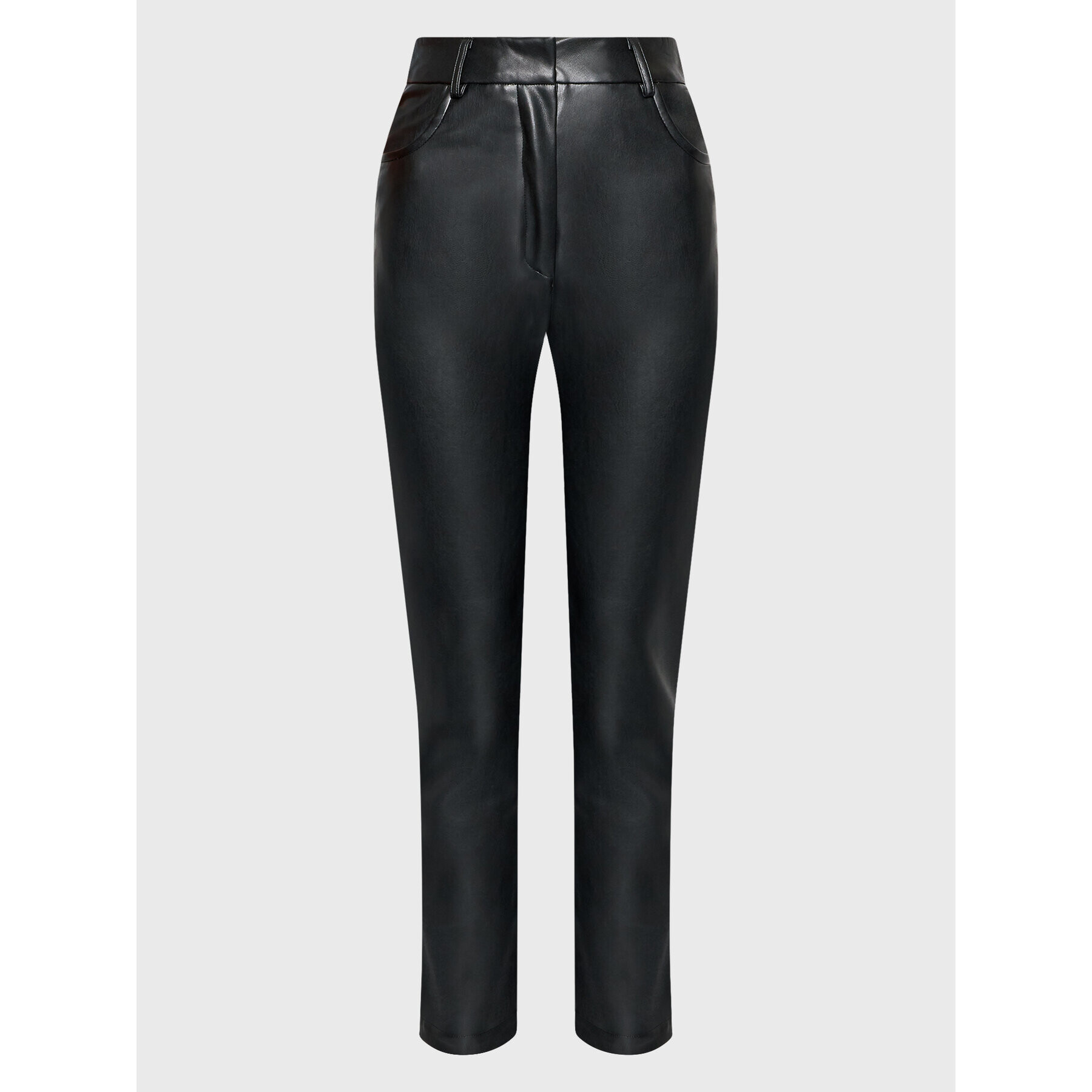 Silvian Heach Pantaloni din imitație de piele PGA22242PA Negru Regular Fit - Pled.ro