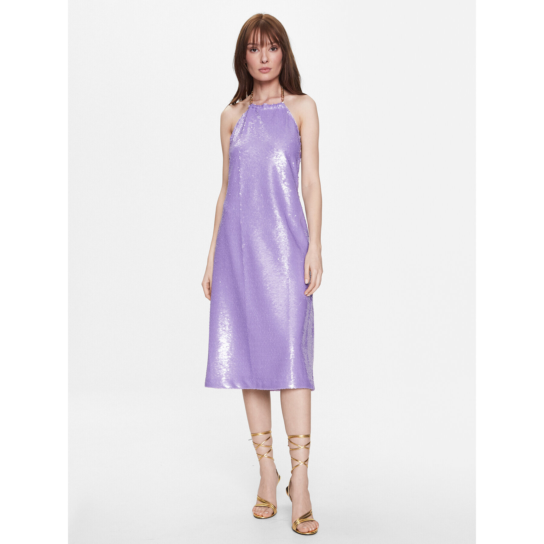 Silvian Heach Rochie cocktail GPP23449VE Violet Regular Fit - Pled.ro