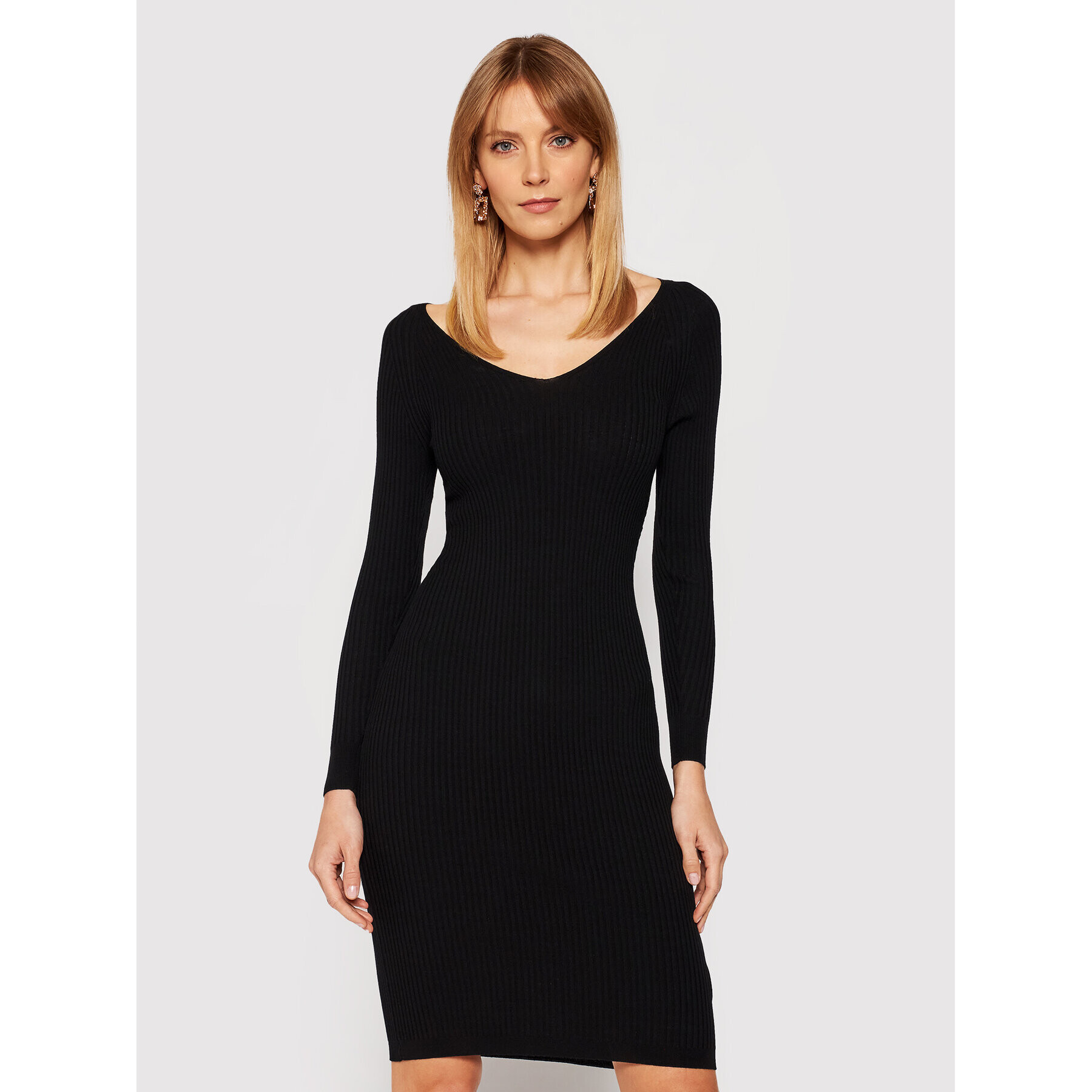 Silvian Heach Rochie tricotată Amos PGP21232VE Negru Slim Fit - Pled.ro