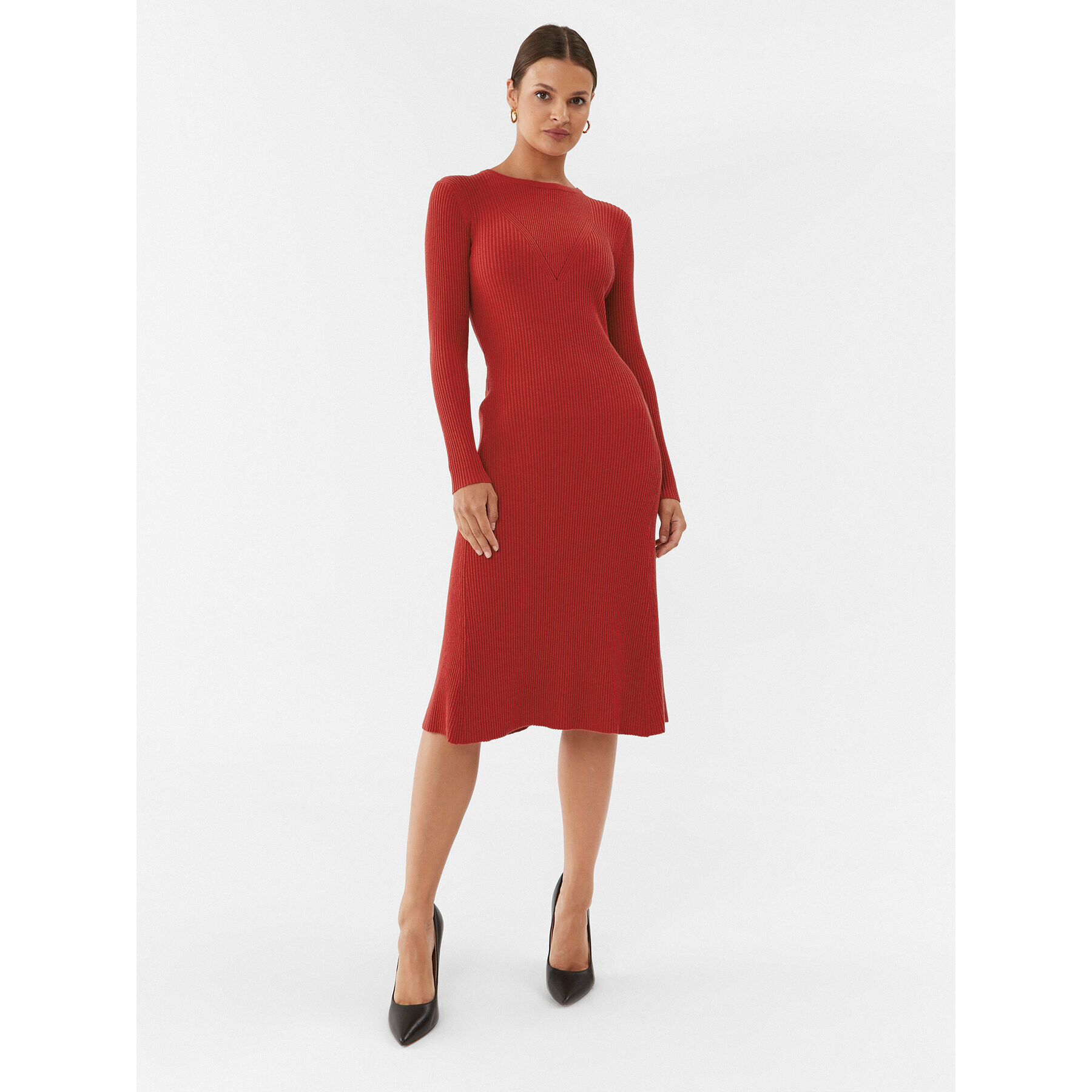 Silvian Heach Rochie tricotată GPA23435VE Roșu Regular Fit - Pled.ro