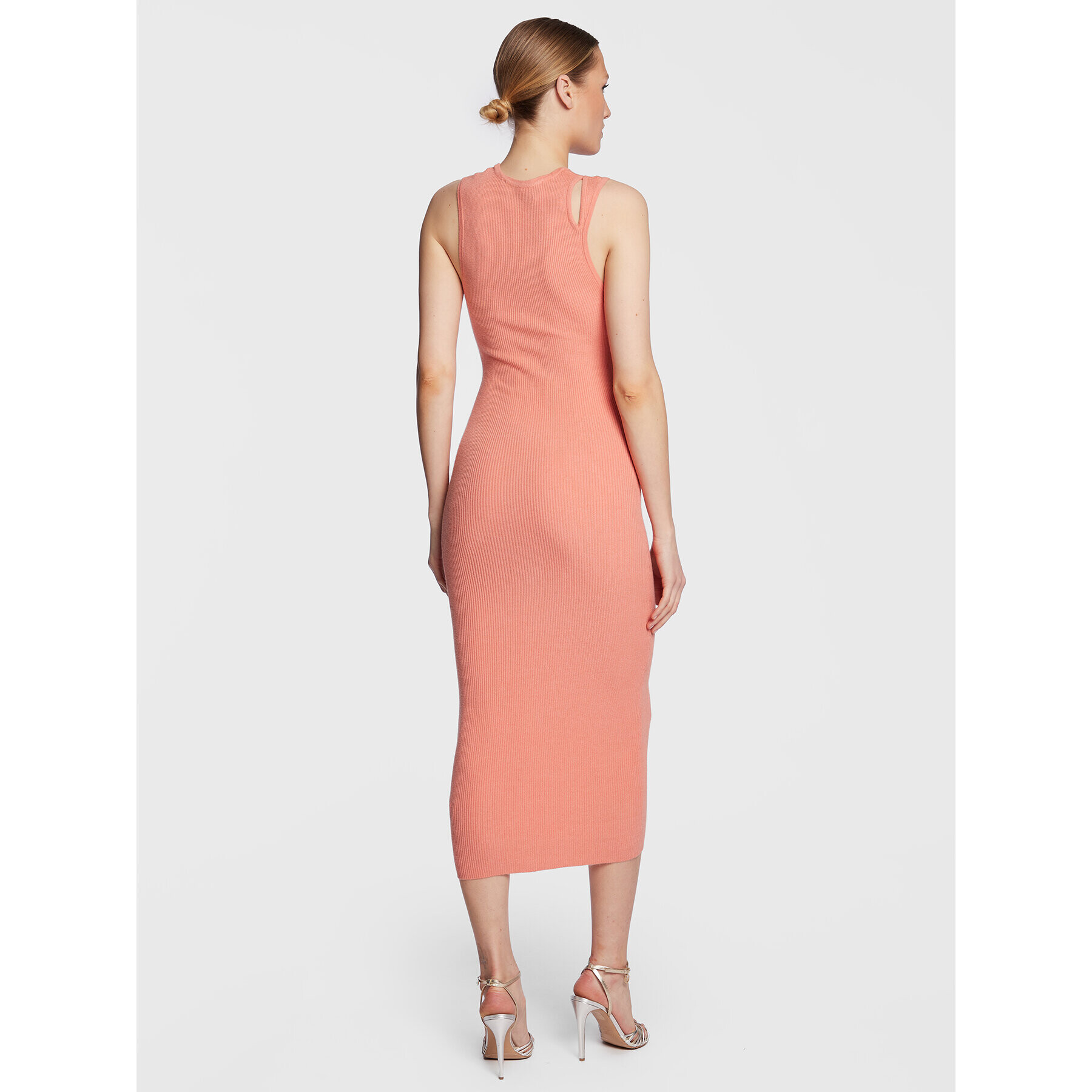 Silvian Heach Rochie tricotată GPP23141VE Coral Slim Fit - Pled.ro