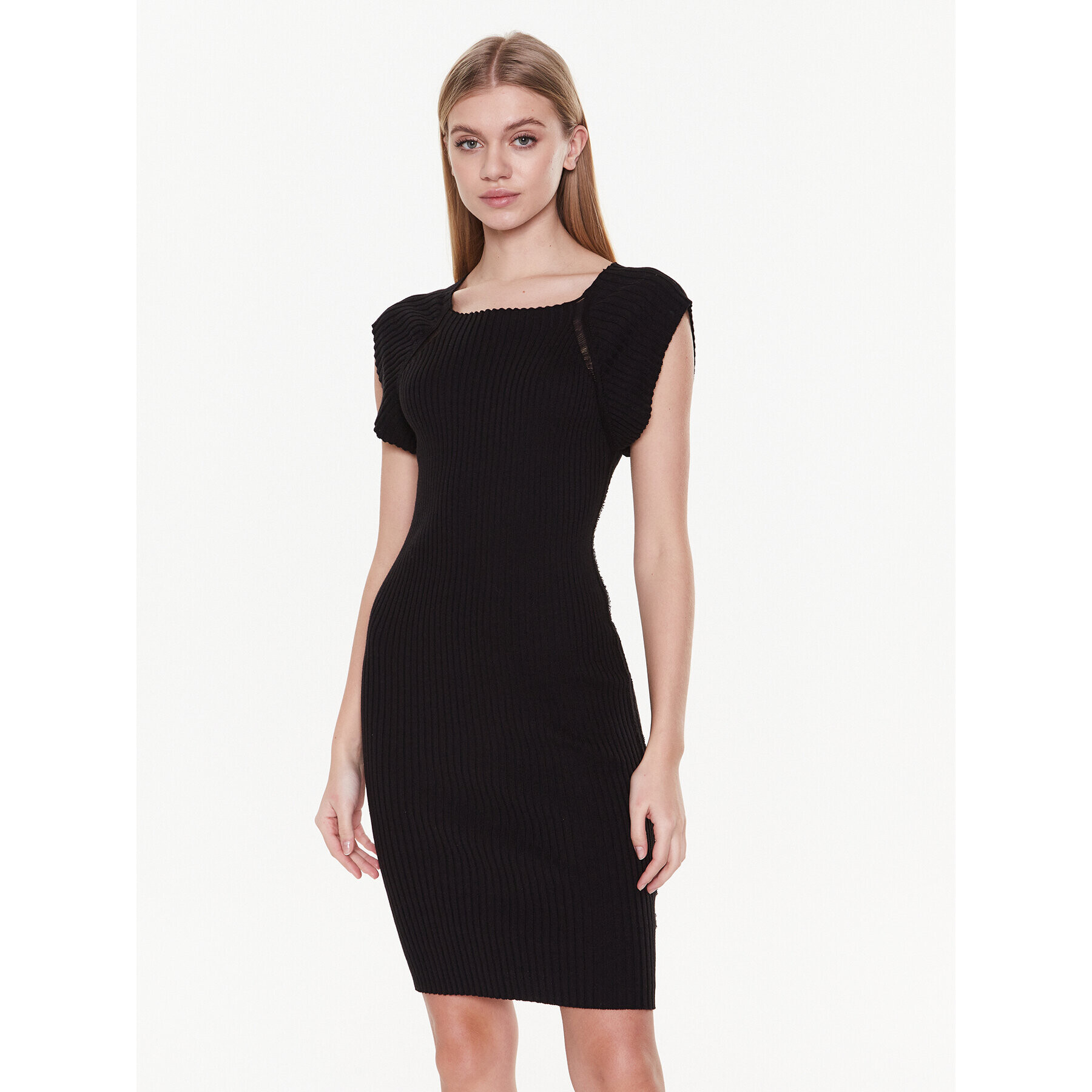 Silvian Heach Rochie tricotată GPP23163VE Negru Slim Fit - Pled.ro