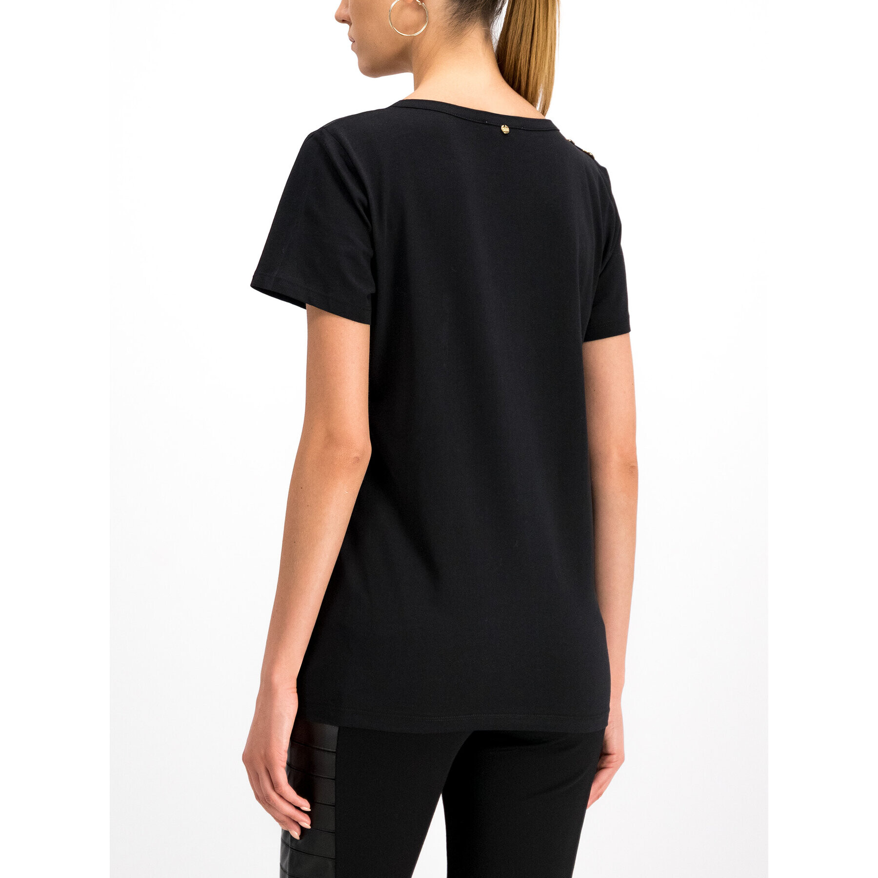 Silvian Heach Tricou PGA19534TS Negru Regular Fit - Pled.ro