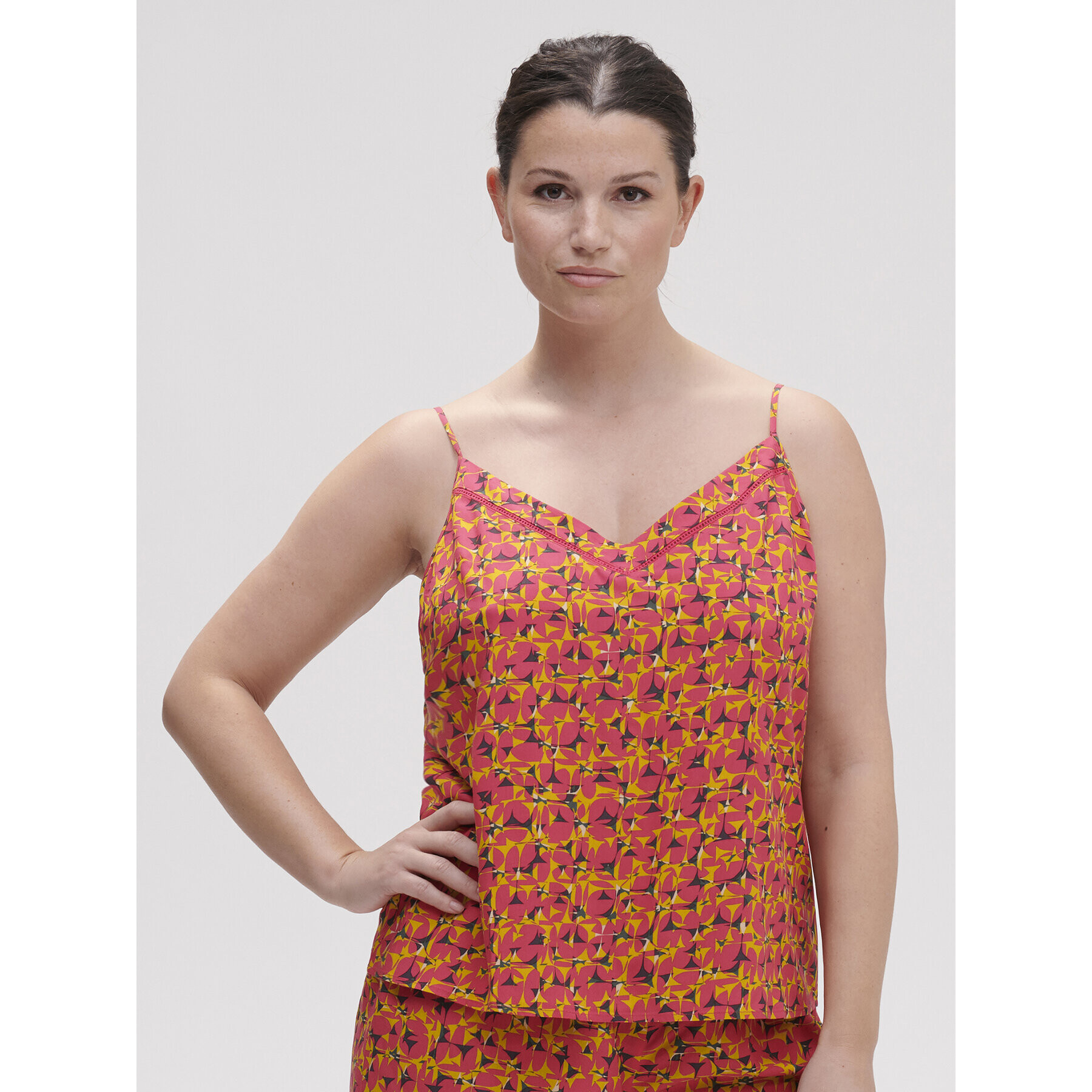 Simone Pérèle Cămașă pijama Songe 18S900 Roz Comfort Fit - Pled.ro