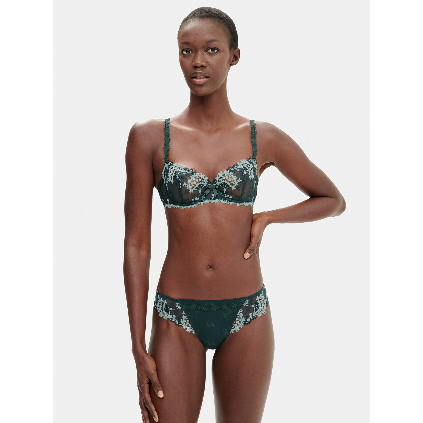 Simone Pérèle Sutien Balconette Wish 12B330 Verde - Pled.ro