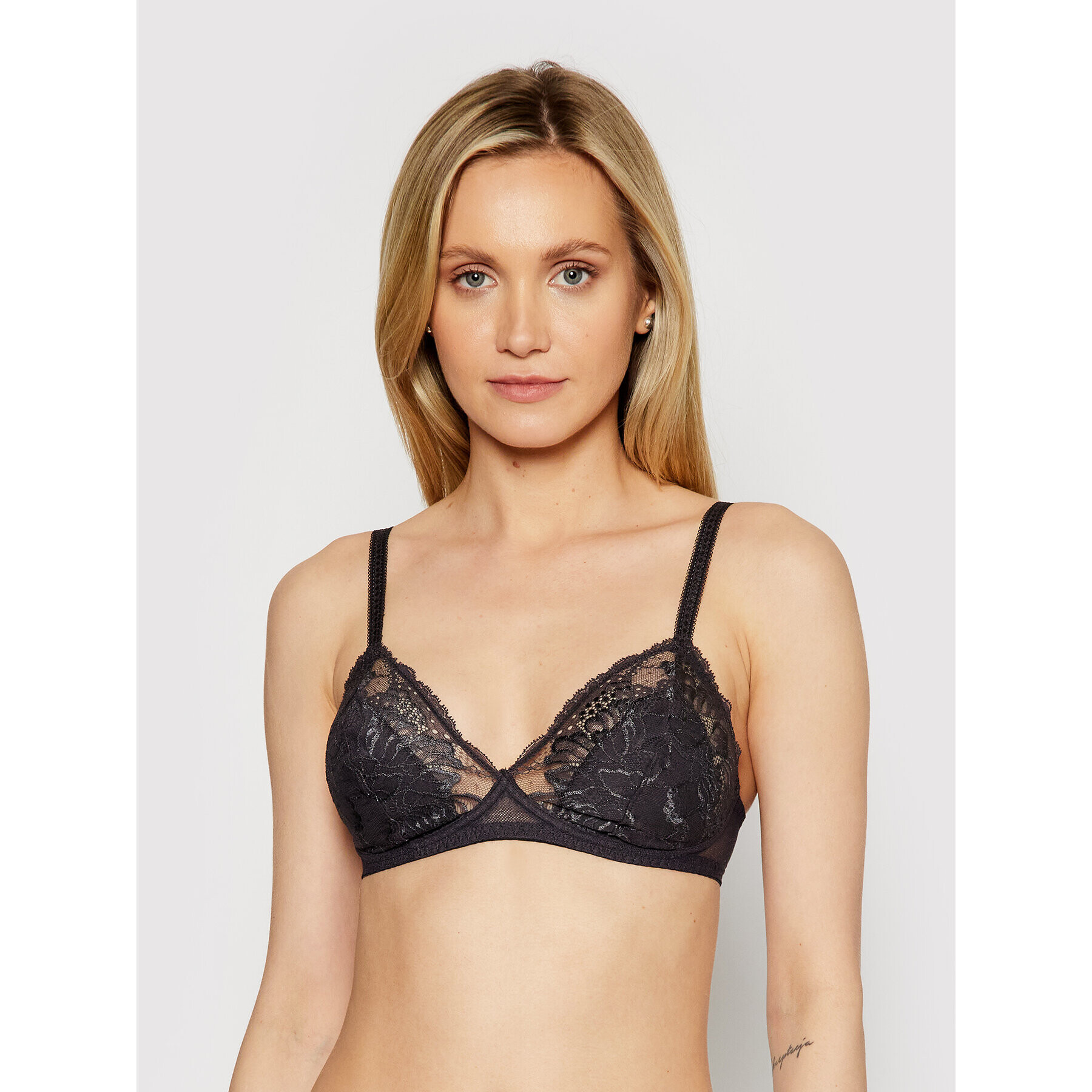 Simone Pérèle Sutien Bralette Promesse 12H210 Gri - Pled.ro