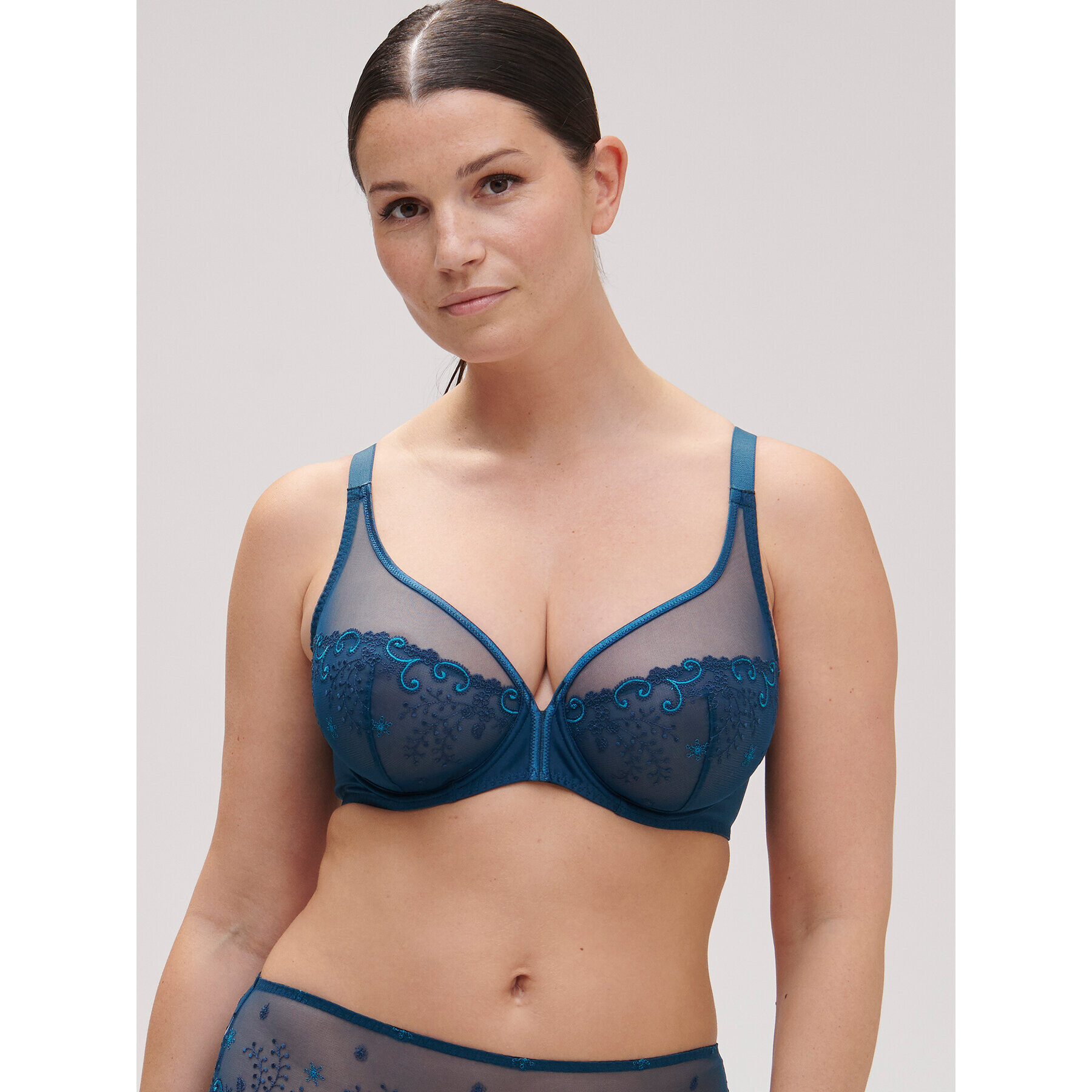 Simone Pérèle Sutien cu armătură Delice 12X319 Albastru - Pled.ro