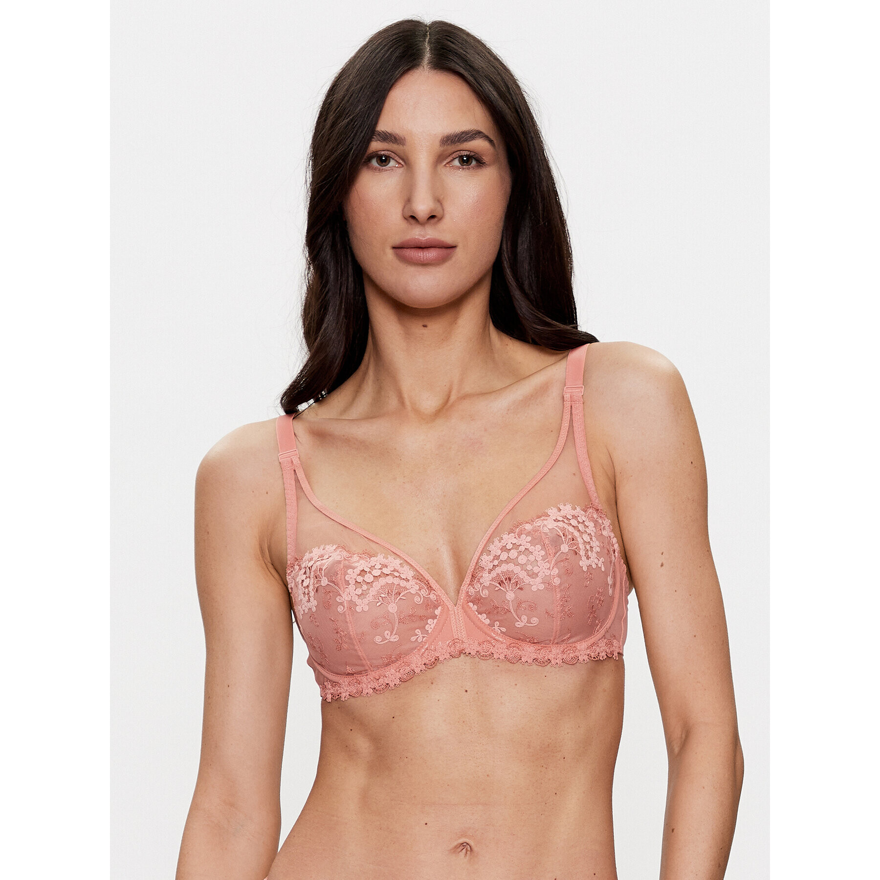 Simone Pérèle Sutien cu armătură Wish 12B319 Coral - Pled.ro