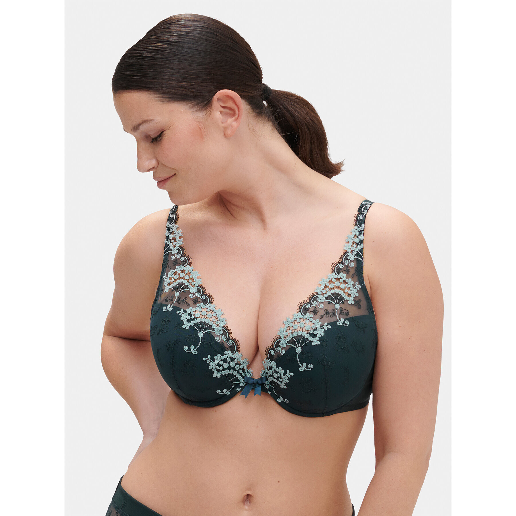 Simone Pérèle Sutien Push-up Wish 12B347 Verde - Pled.ro