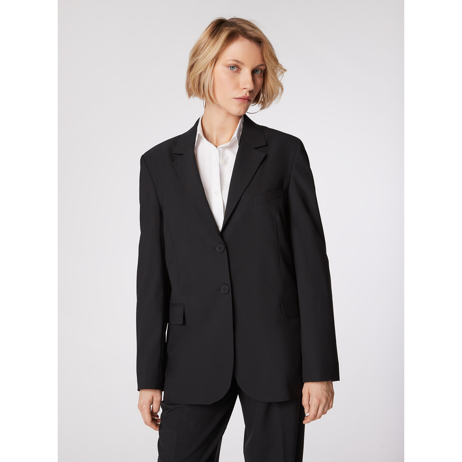 Simple Sacou MKD001 Negru Regular Fit - Pled.ro