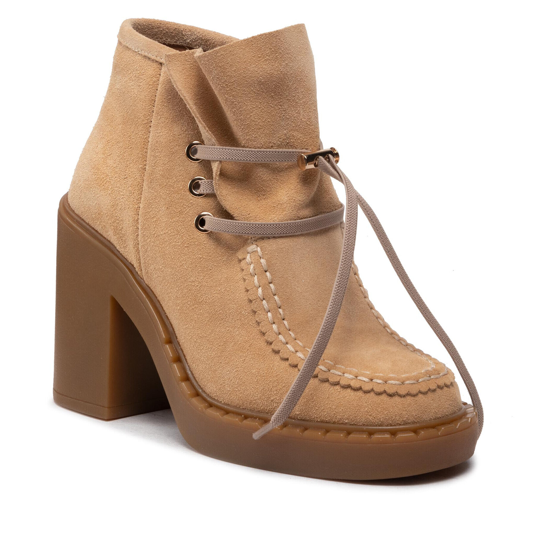 Simple Botine -SL-34-02-000074 Bej - Pled.ro